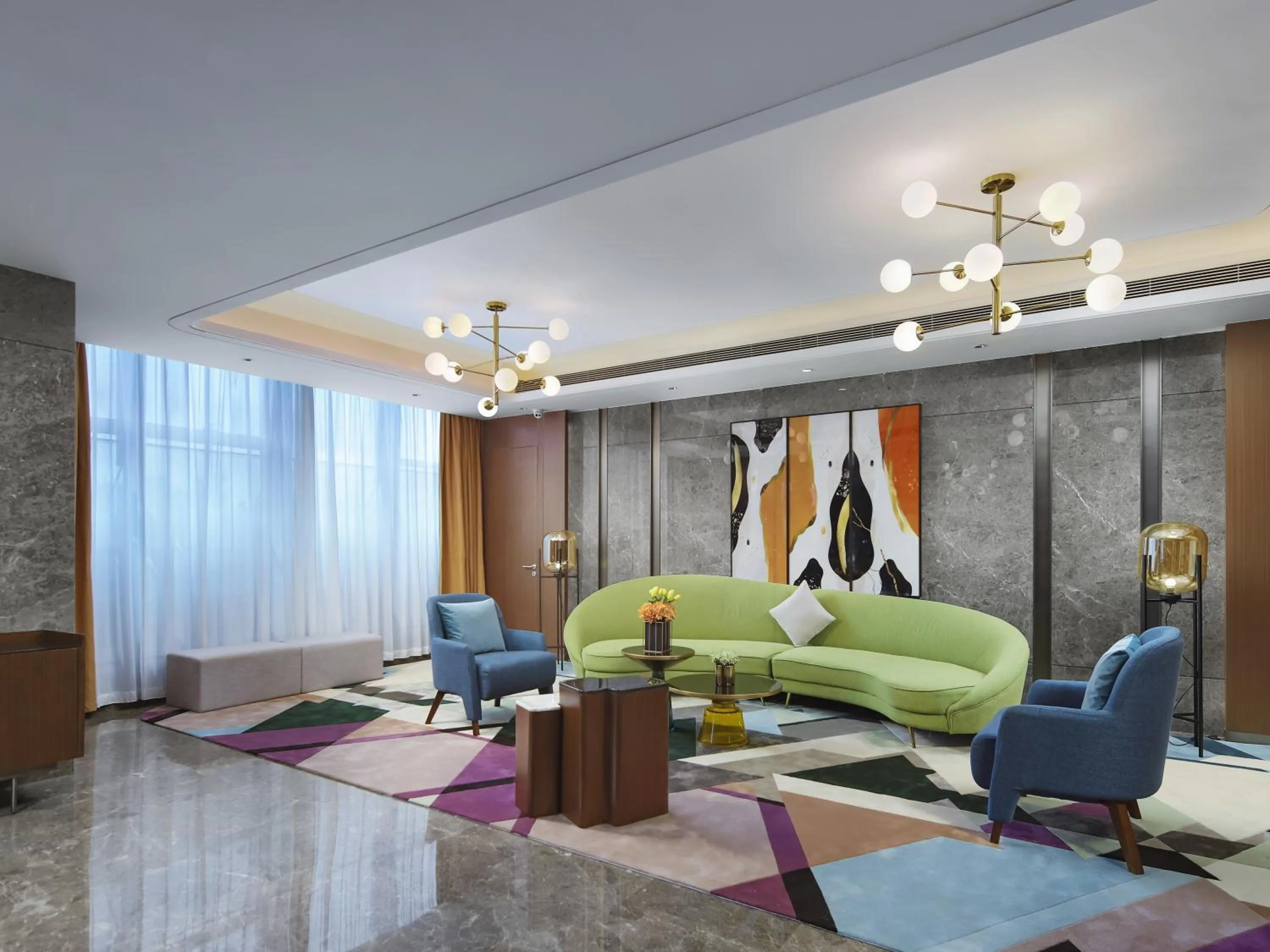 Seating area in Hampton by Hilton Shenzhen Longhua Qinghu