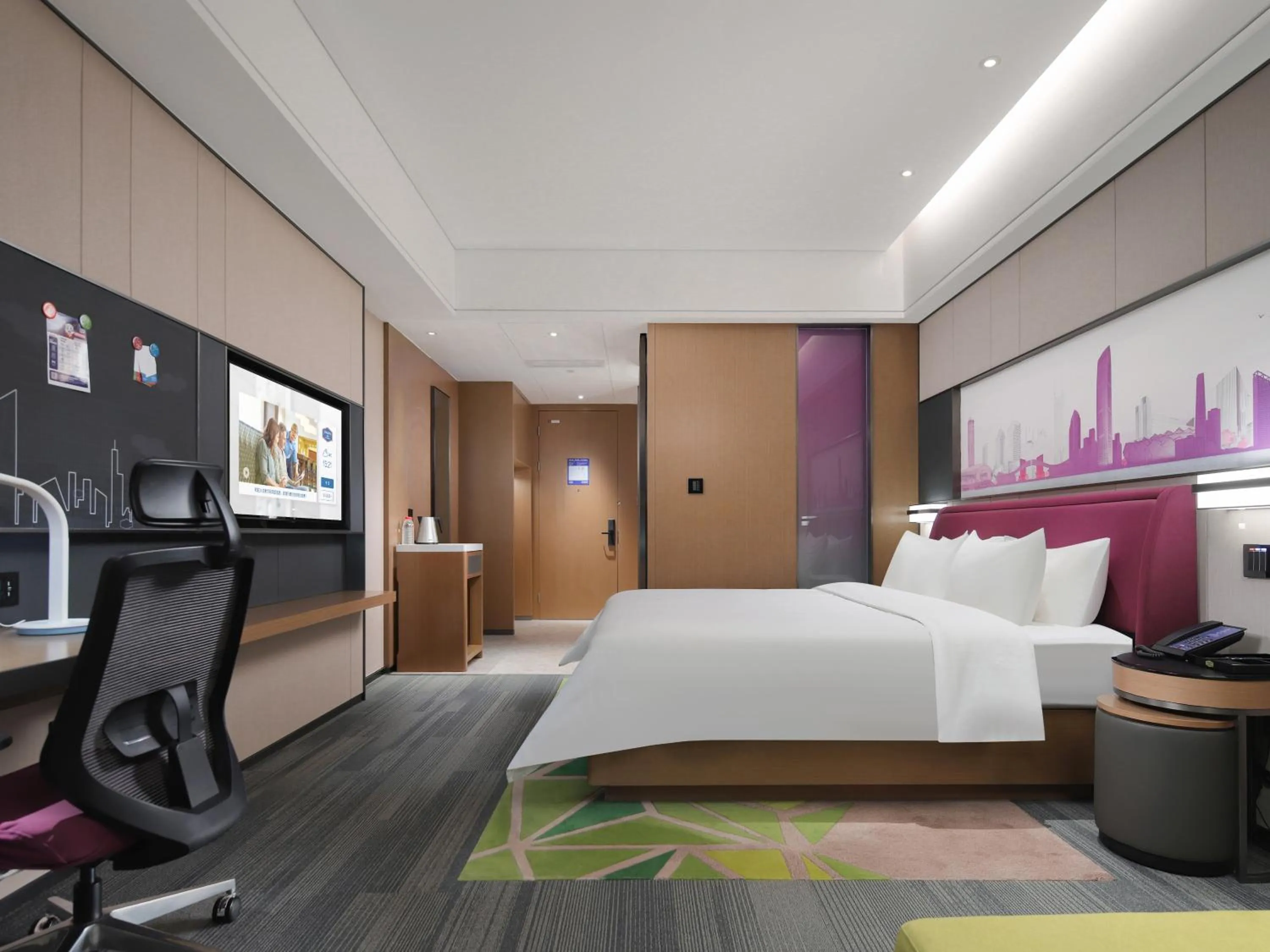 Bed in Hampton by Hilton Shenzhen Longhua Qinghu