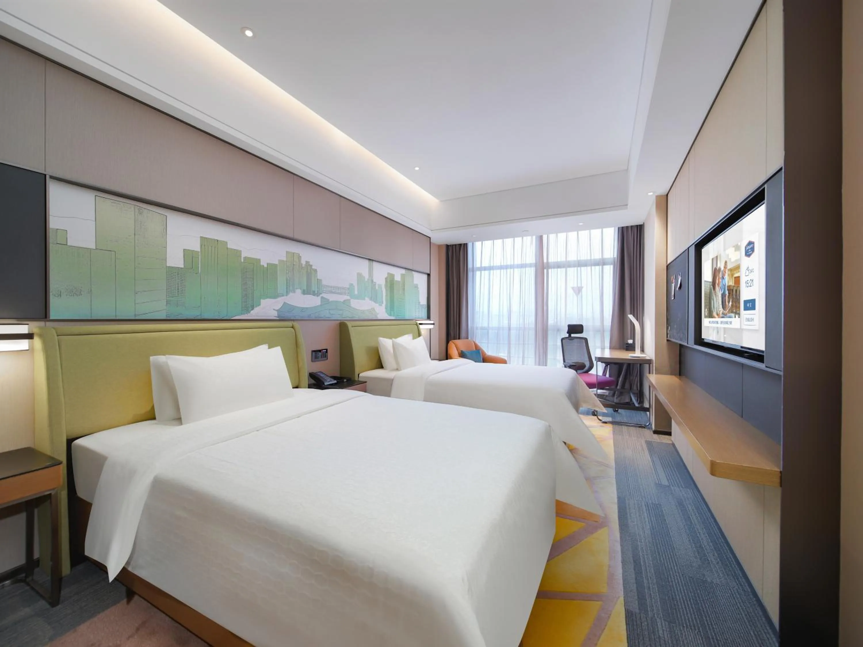 Bed in Hampton by Hilton Shenzhen Longhua Qinghu