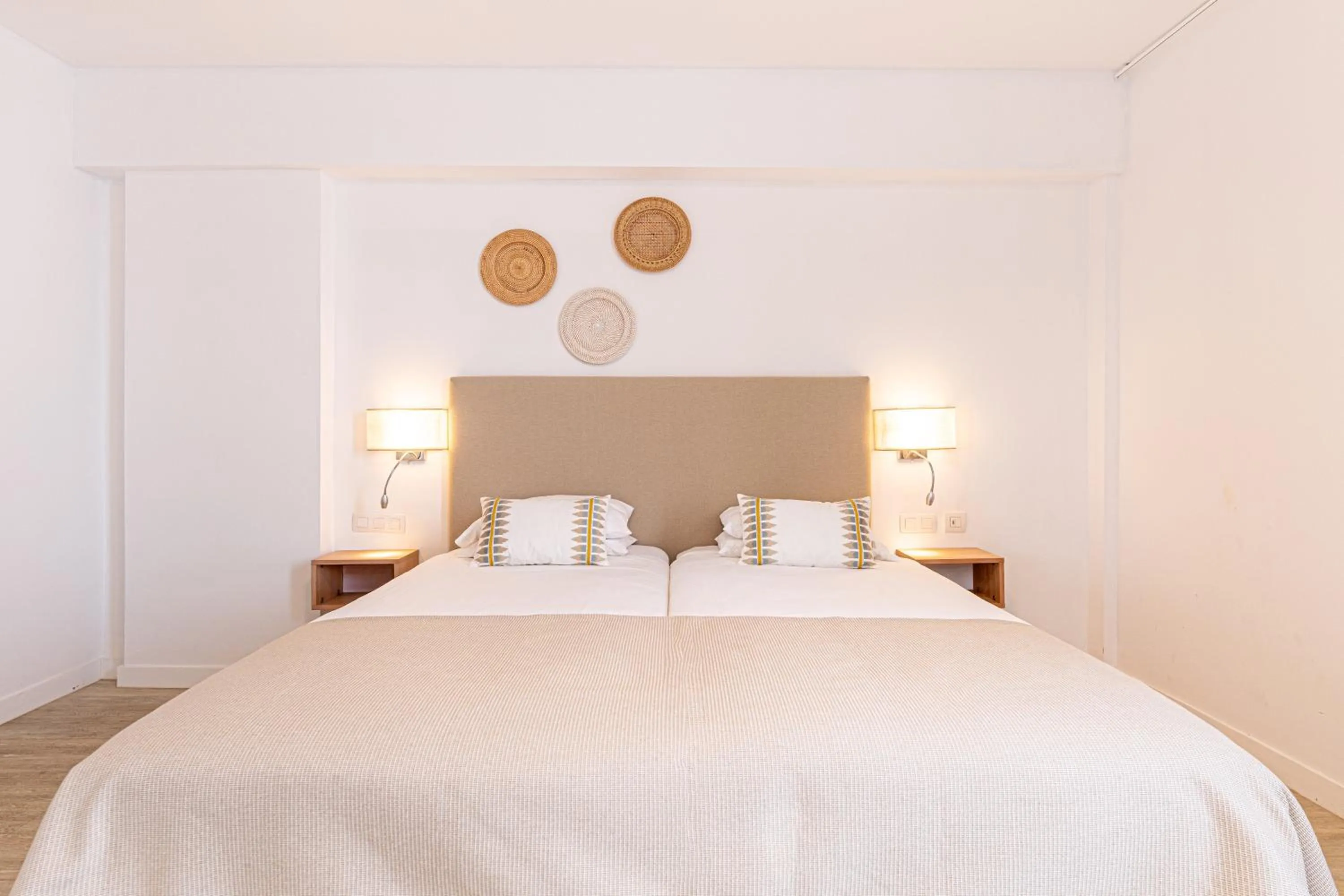 Bed in Atlantic Holiday Hotel