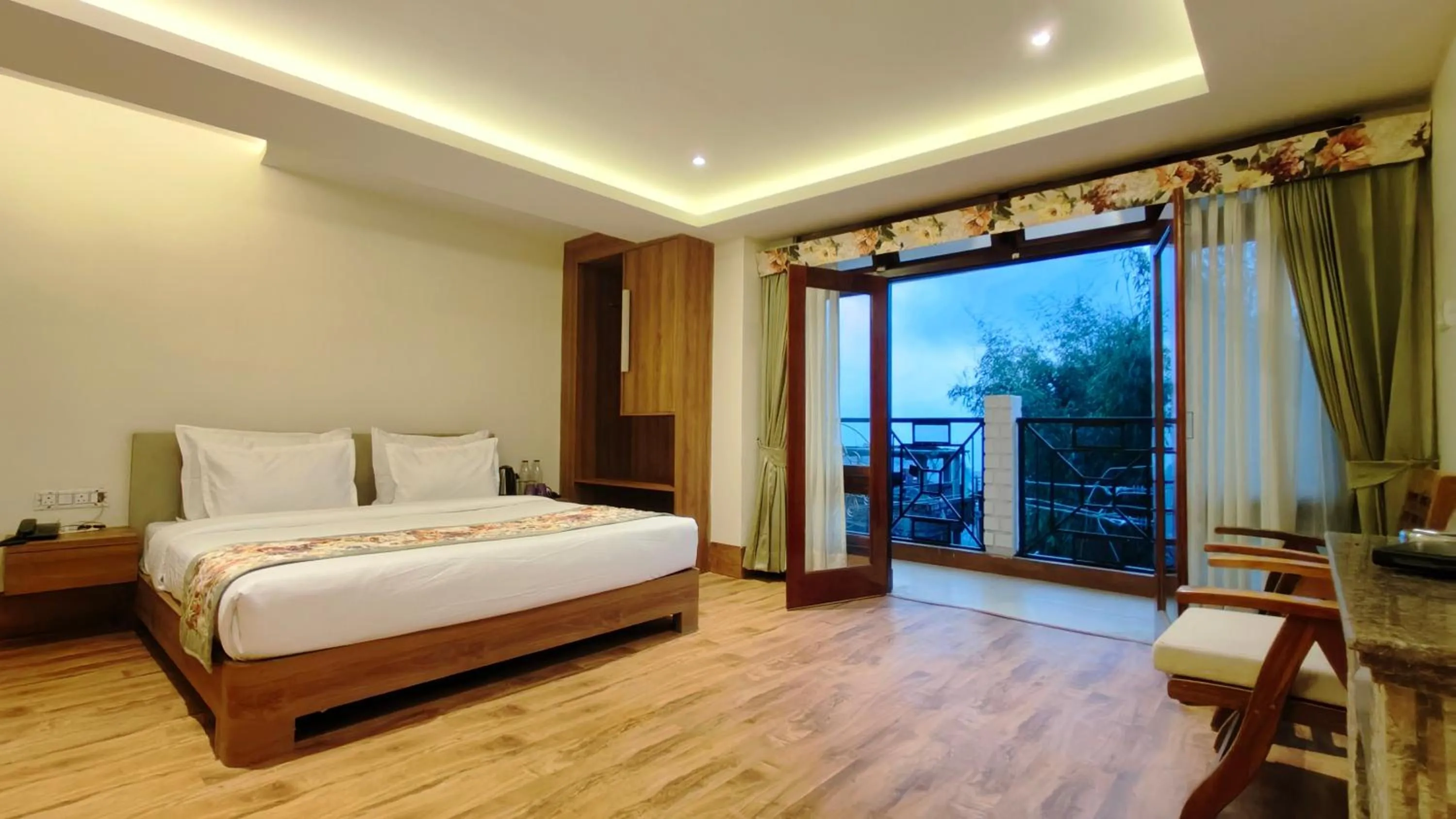 View (from property/room), Bed in Mount Polaris Suites & Spa