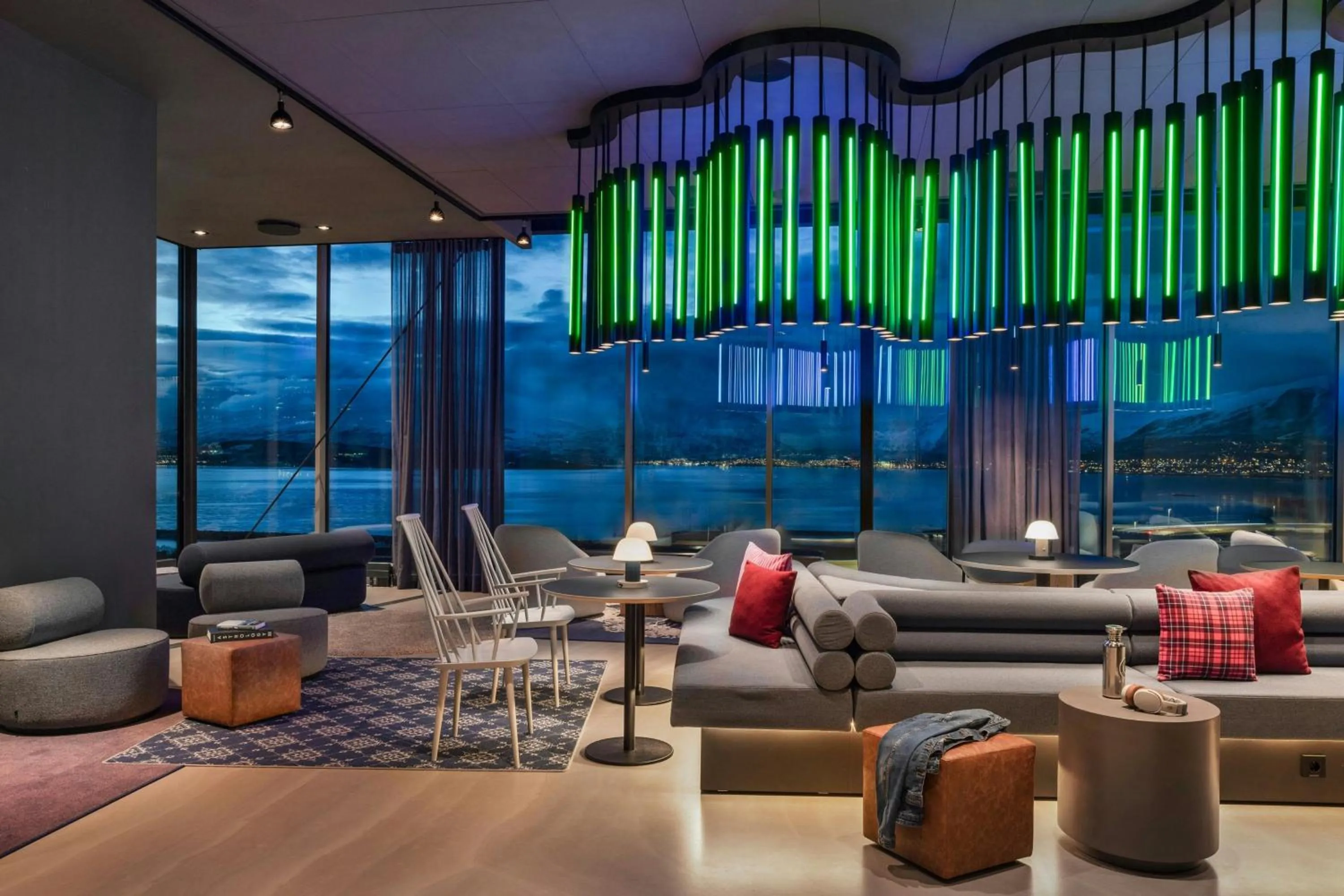 Lobby or reception in Moxy Tromso