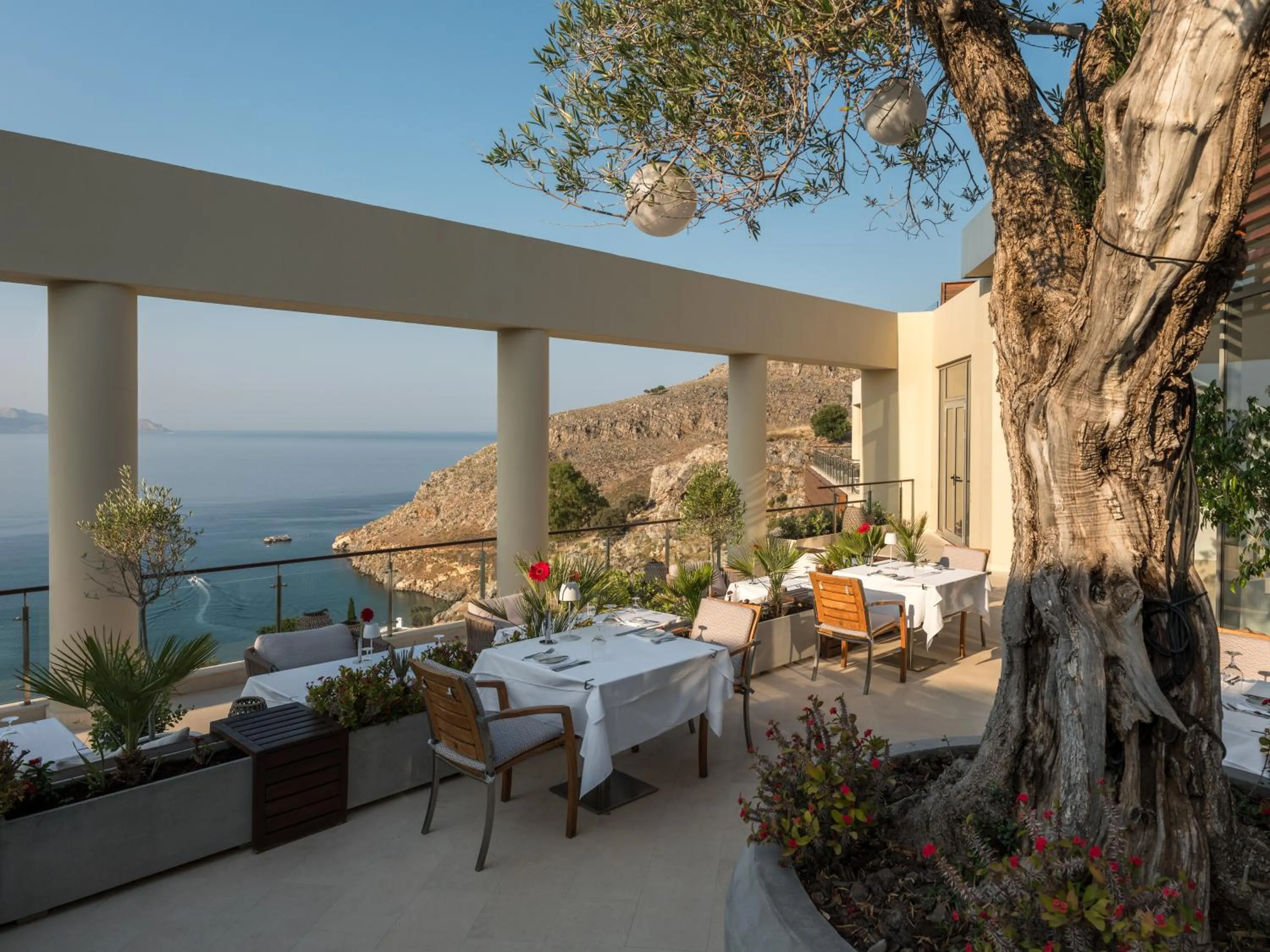 Sea view in Lindos Blu Luxury Hotel-Adults only