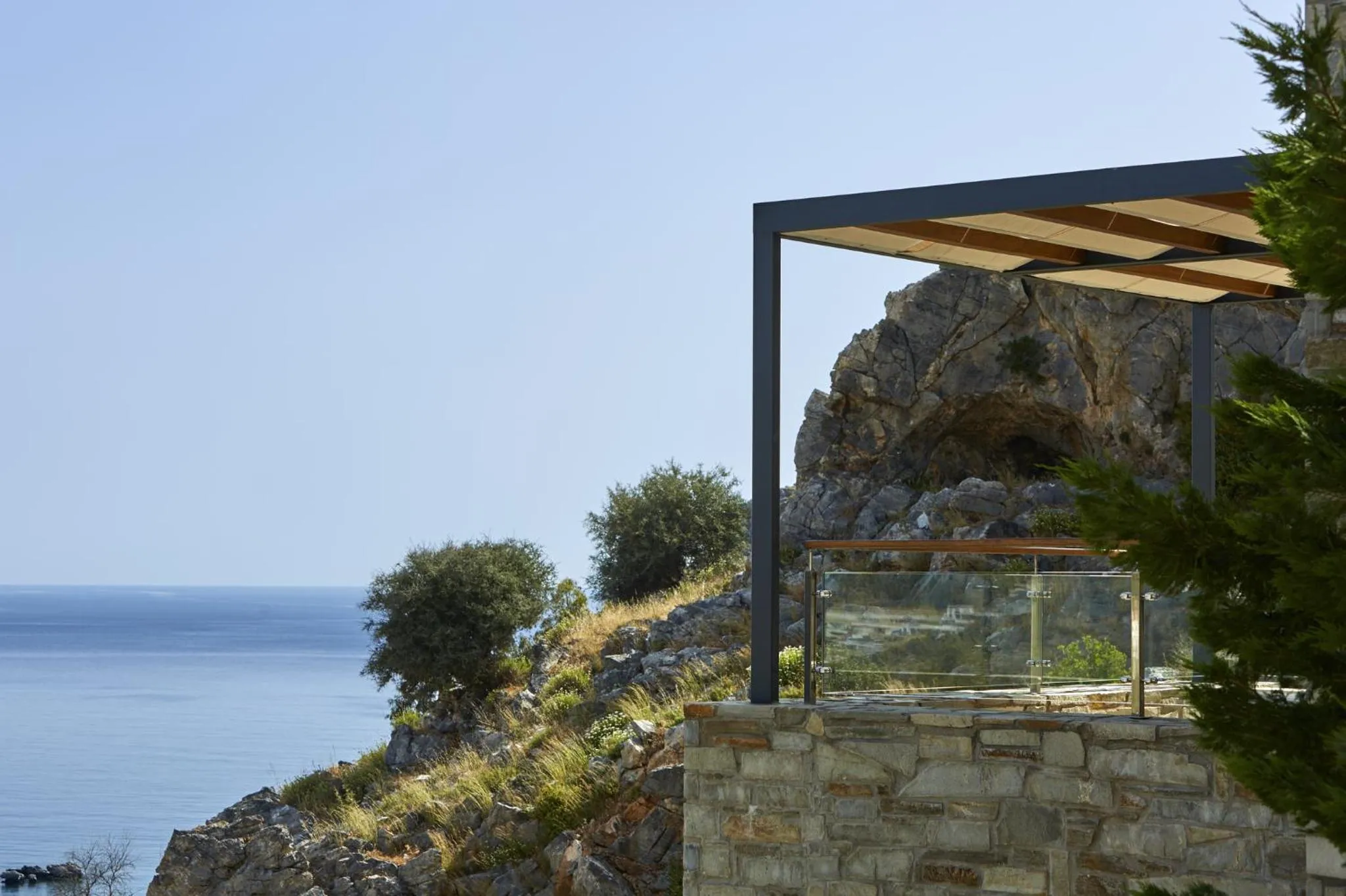 Sea view in Lindos Blu Luxury Hotel-Adults only