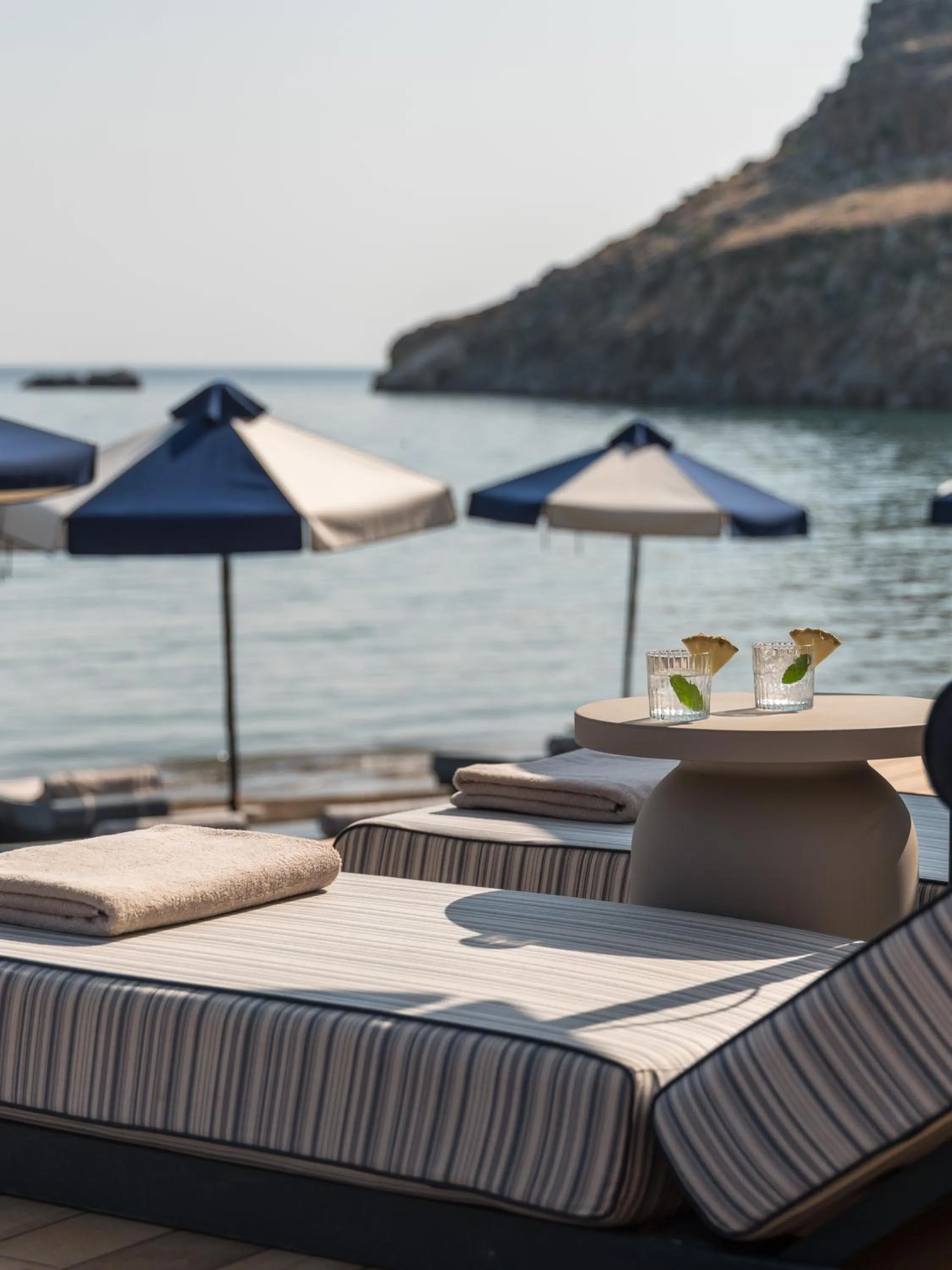 Beach in Lindos Blu Luxury Hotel-Adults only