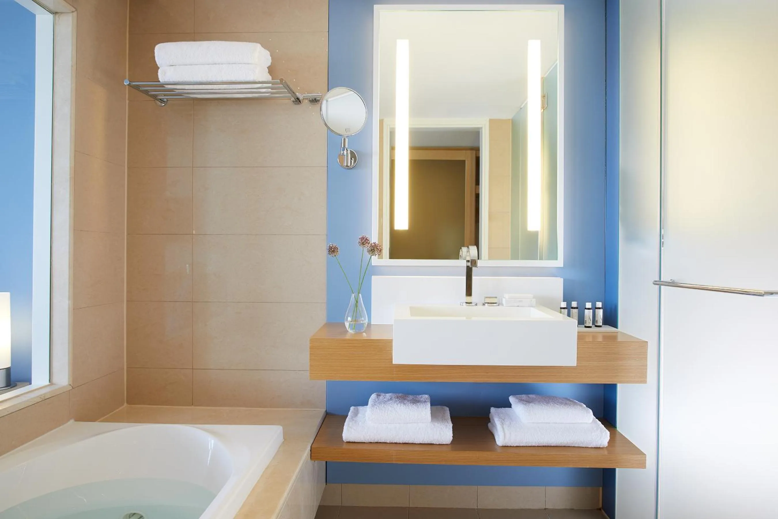 Shower in Lindos Blu Luxury Hotel-Adults only
