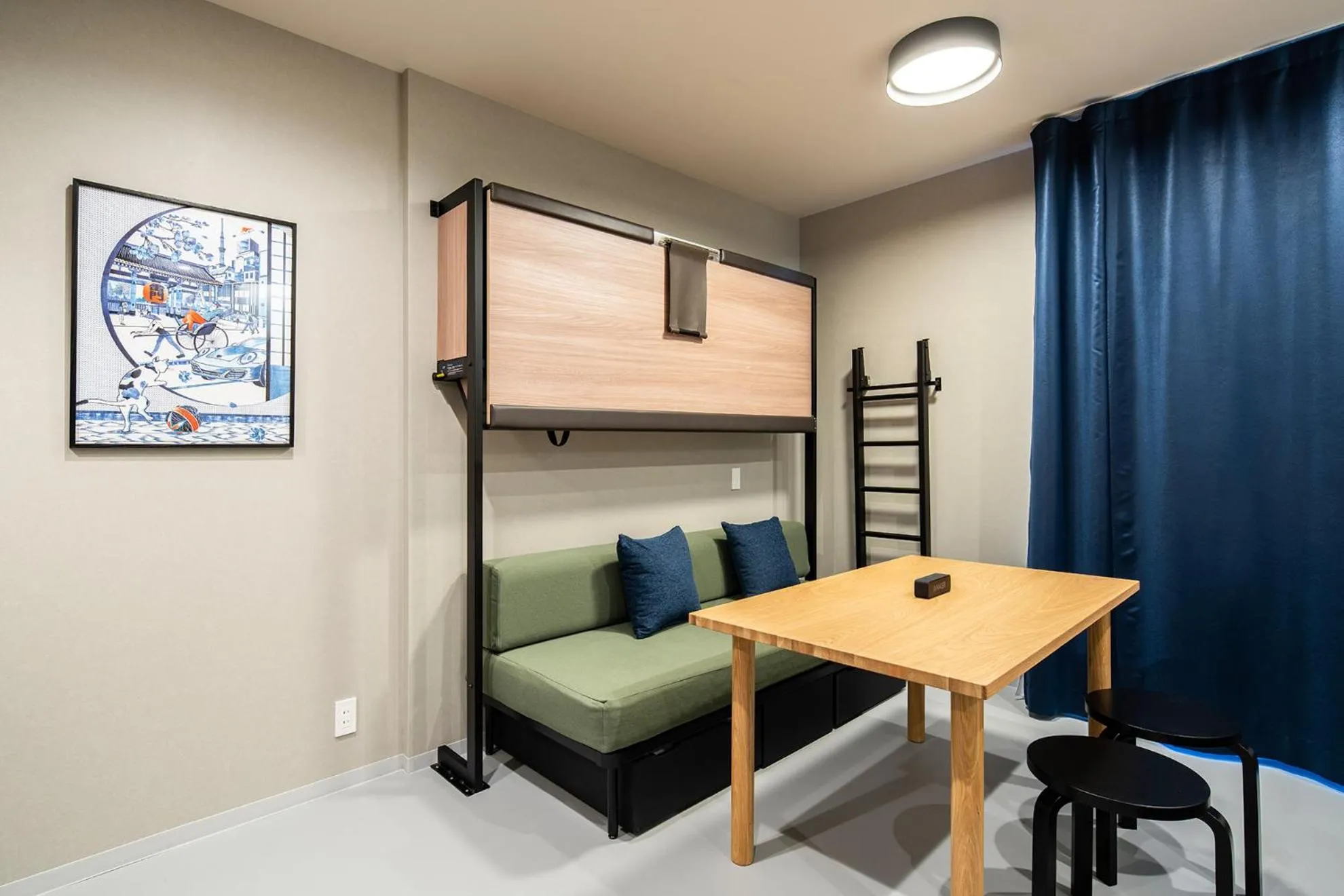 Living room, Bed in Section L Kuramae - Asakusa