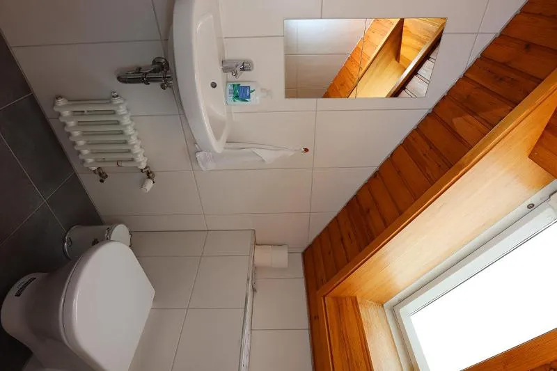 Toilet in Gasthof Rebland