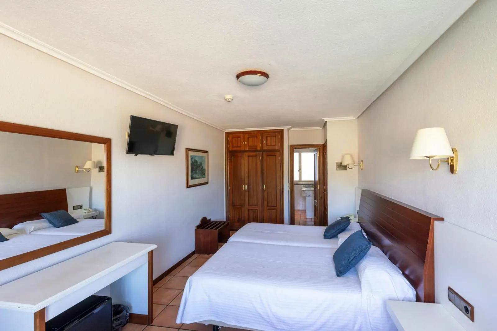 Bed in Hotel Sablón