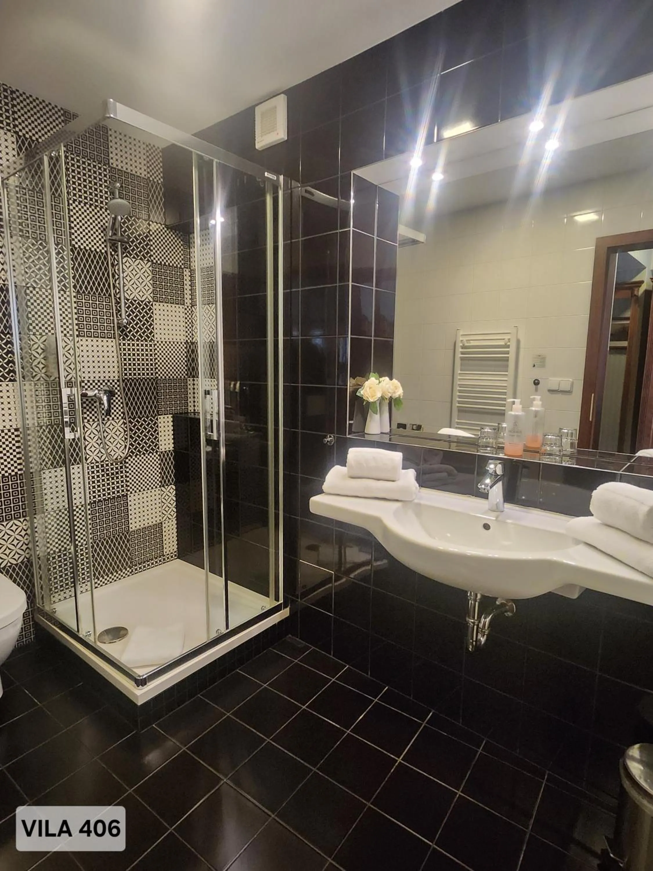 Shower in City Hotel Morris