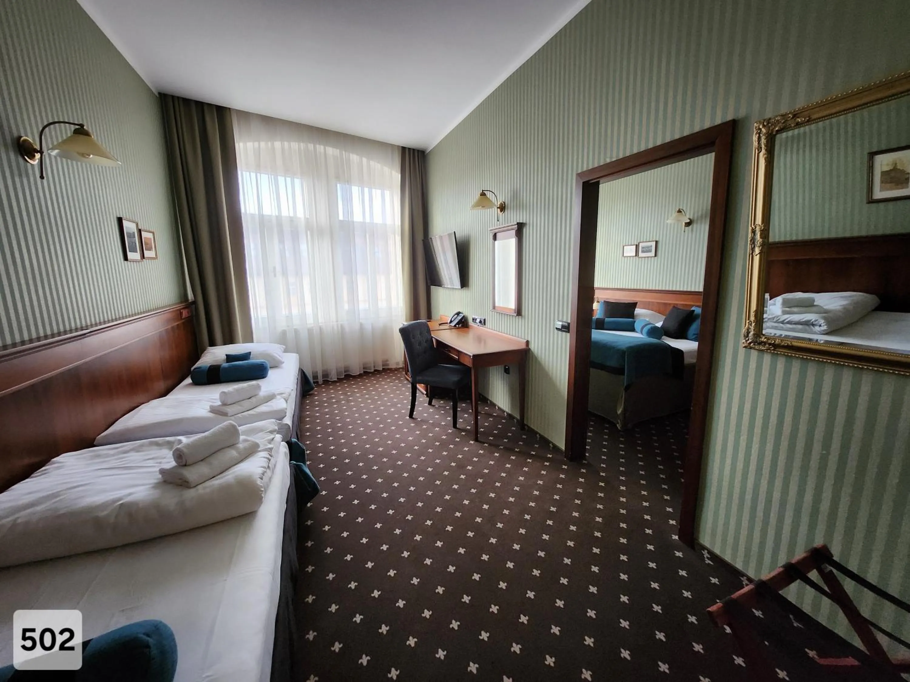 Bed in City Hotel Morris
