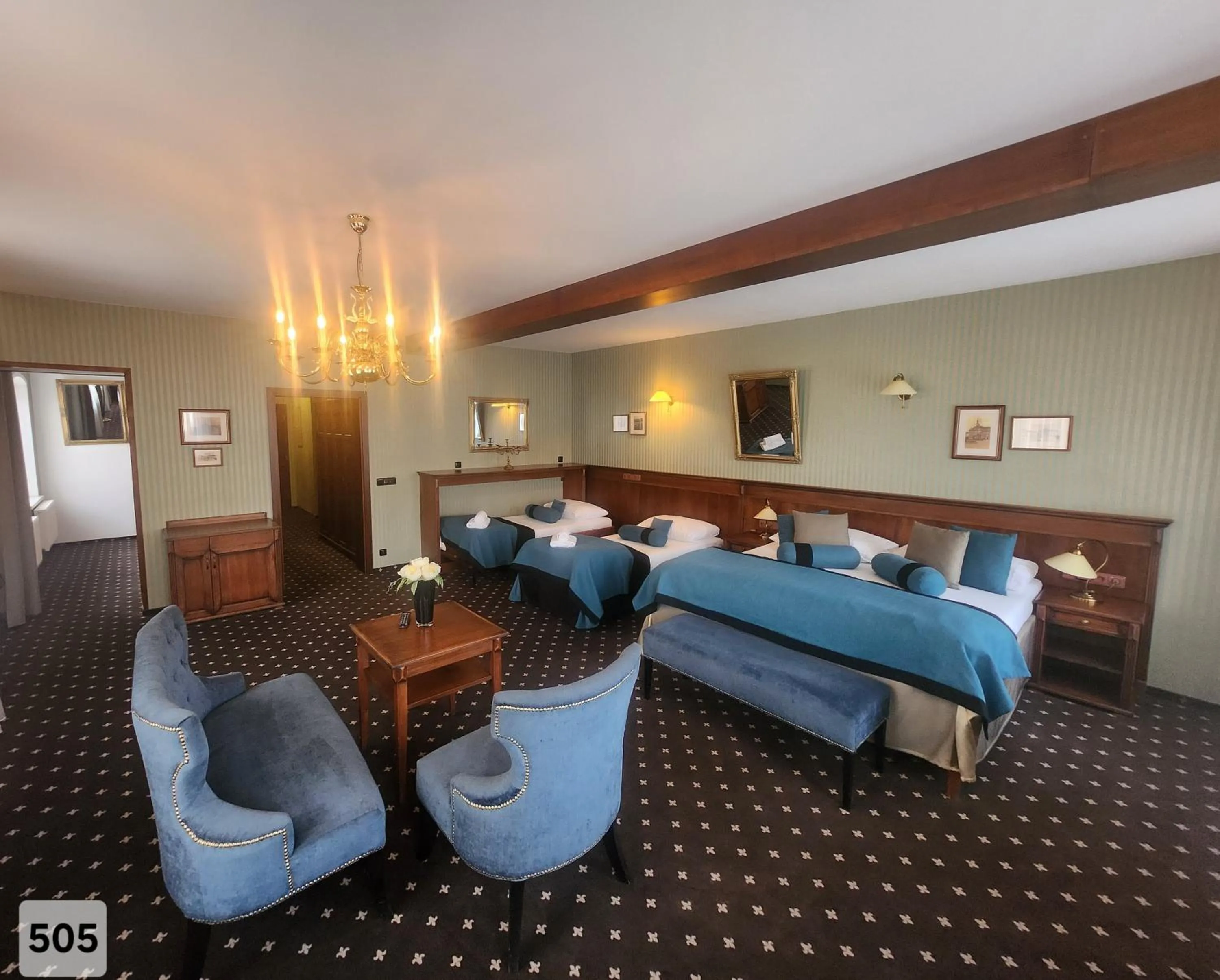 Bed in City Hotel Morris