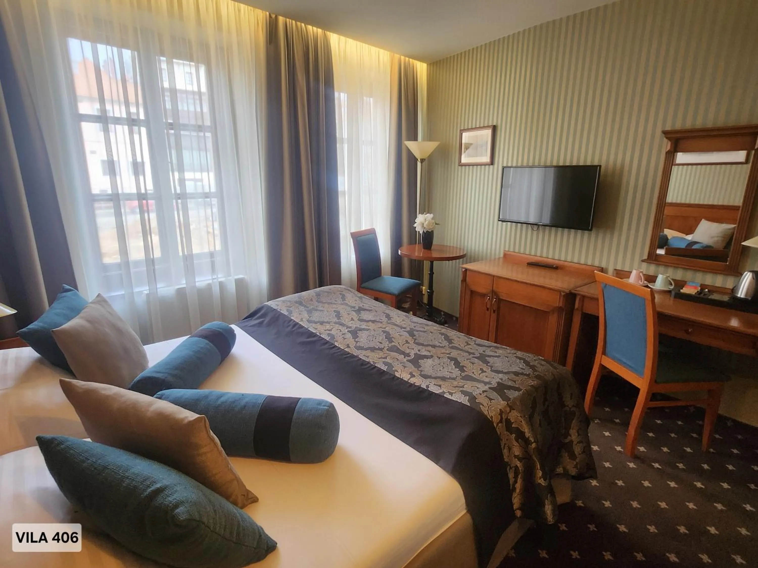 Bed in City Hotel Morris