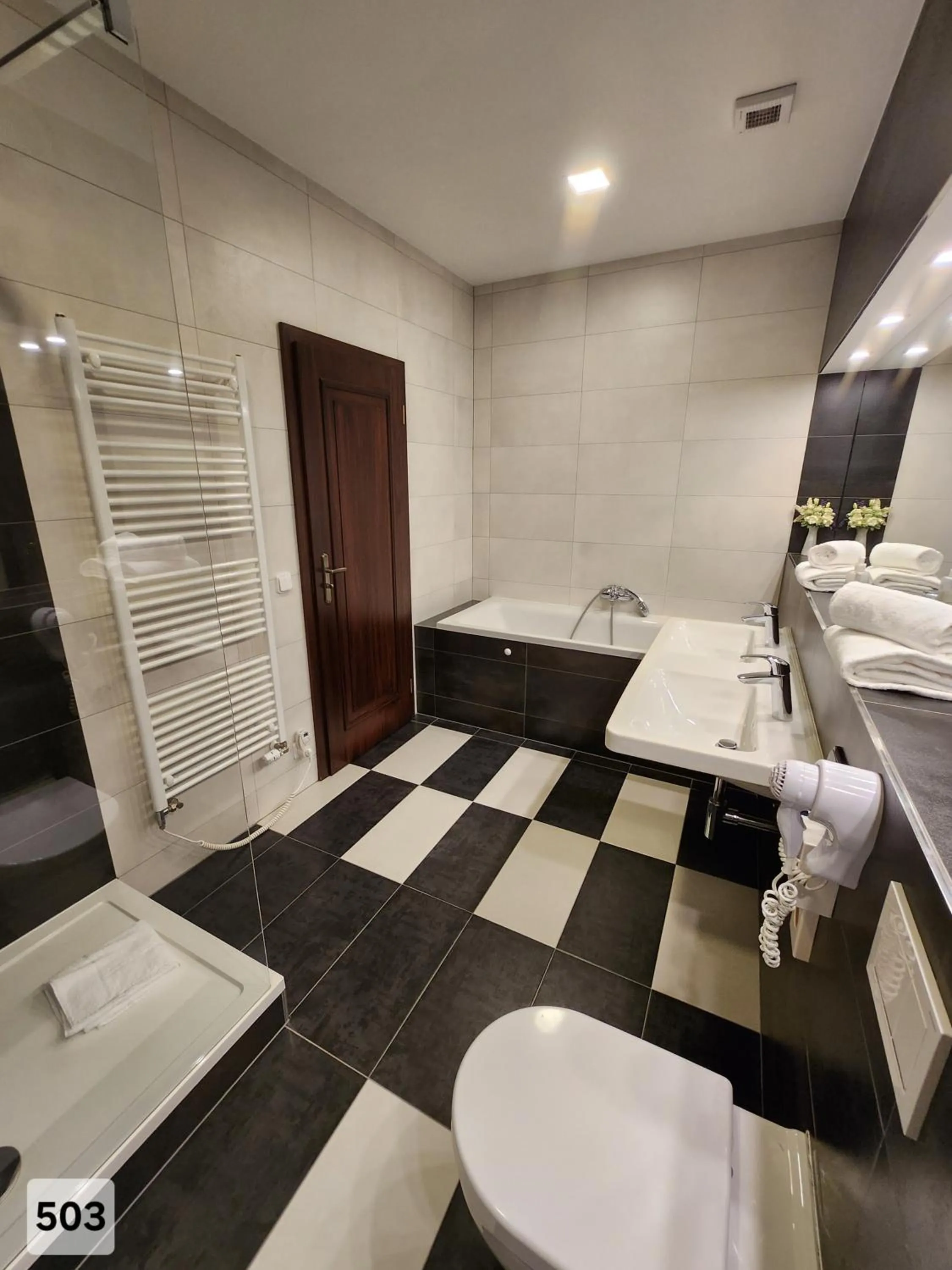 Shower in City Hotel Morris