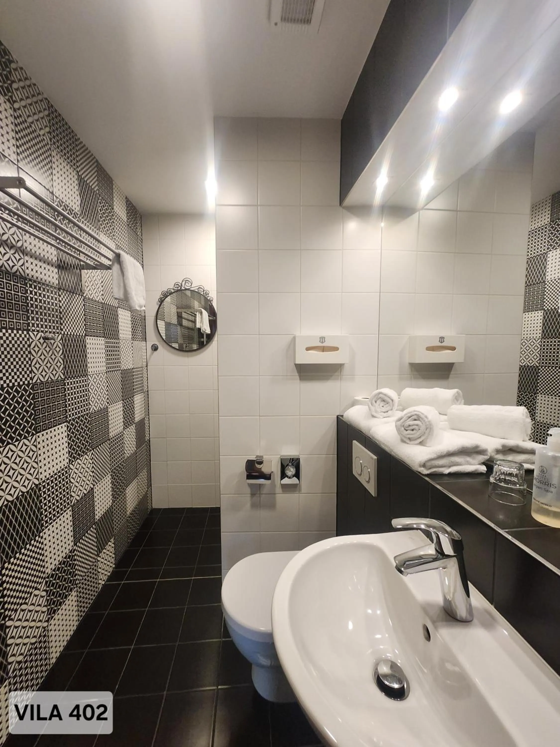 Toilet in City Hotel Morris