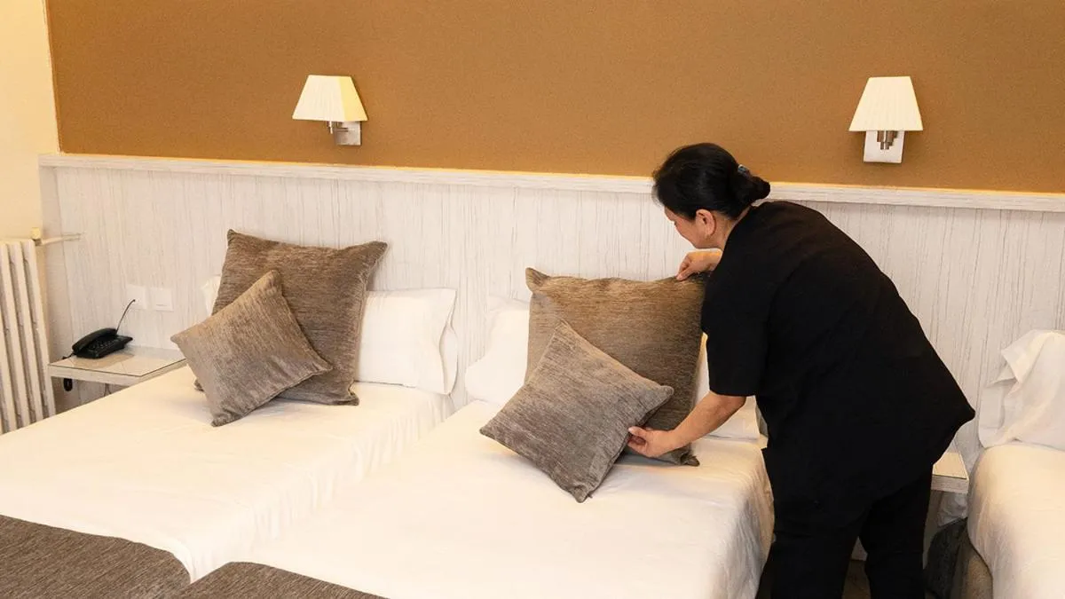 Bed in Hotel Coronado