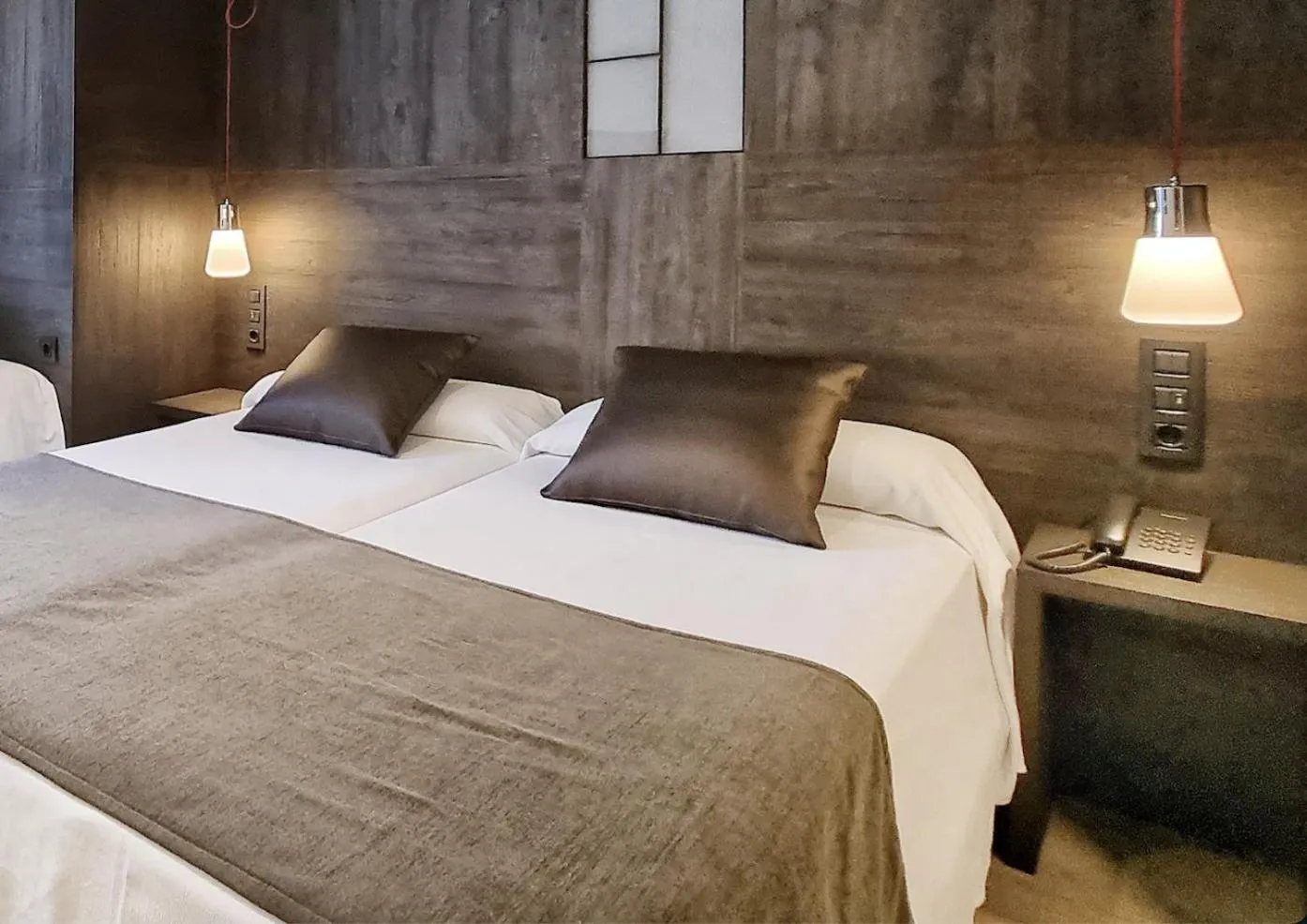 Bed in Hotel Sant Agustí