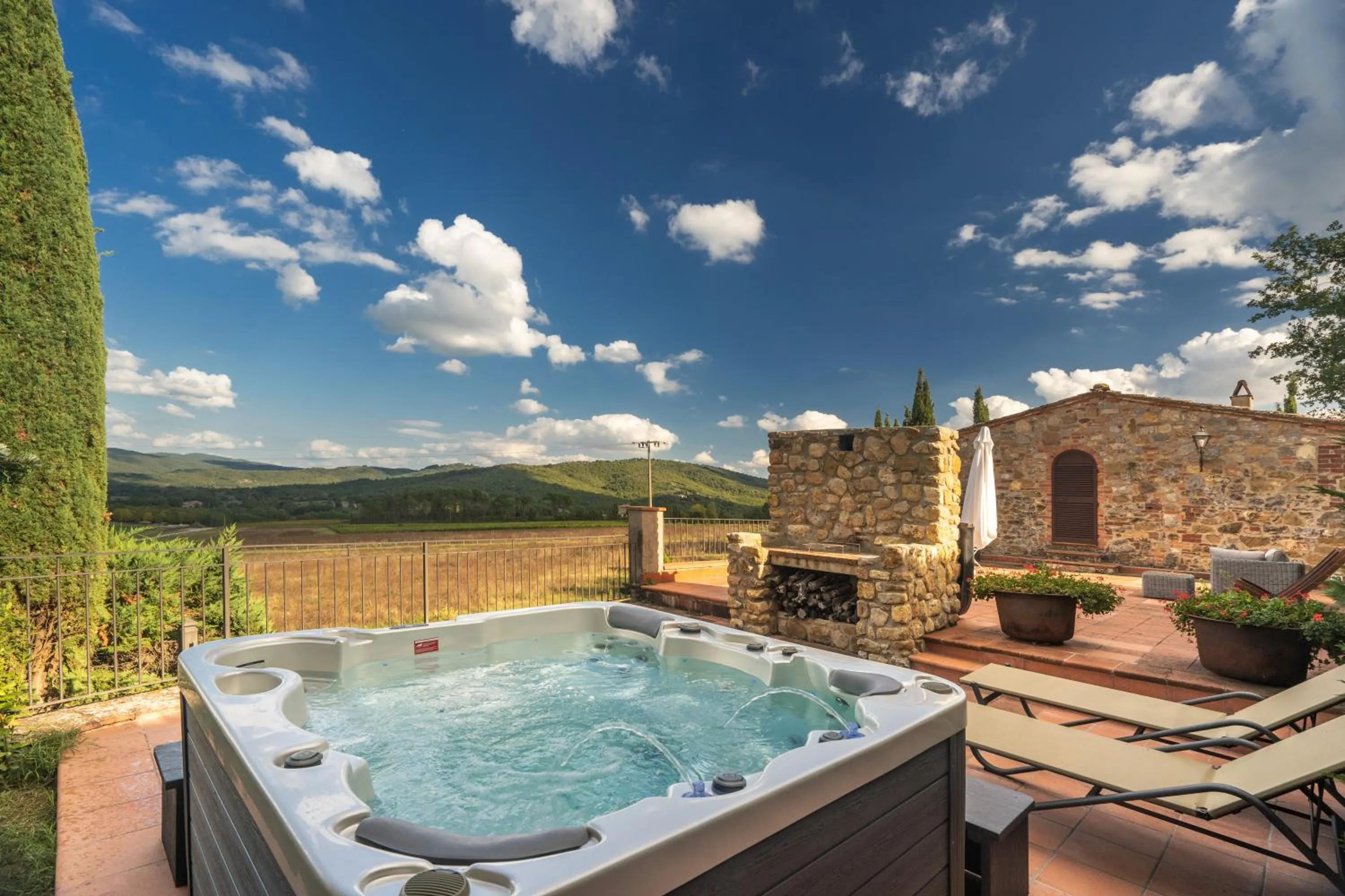 Hot Tub in Relais La Martina