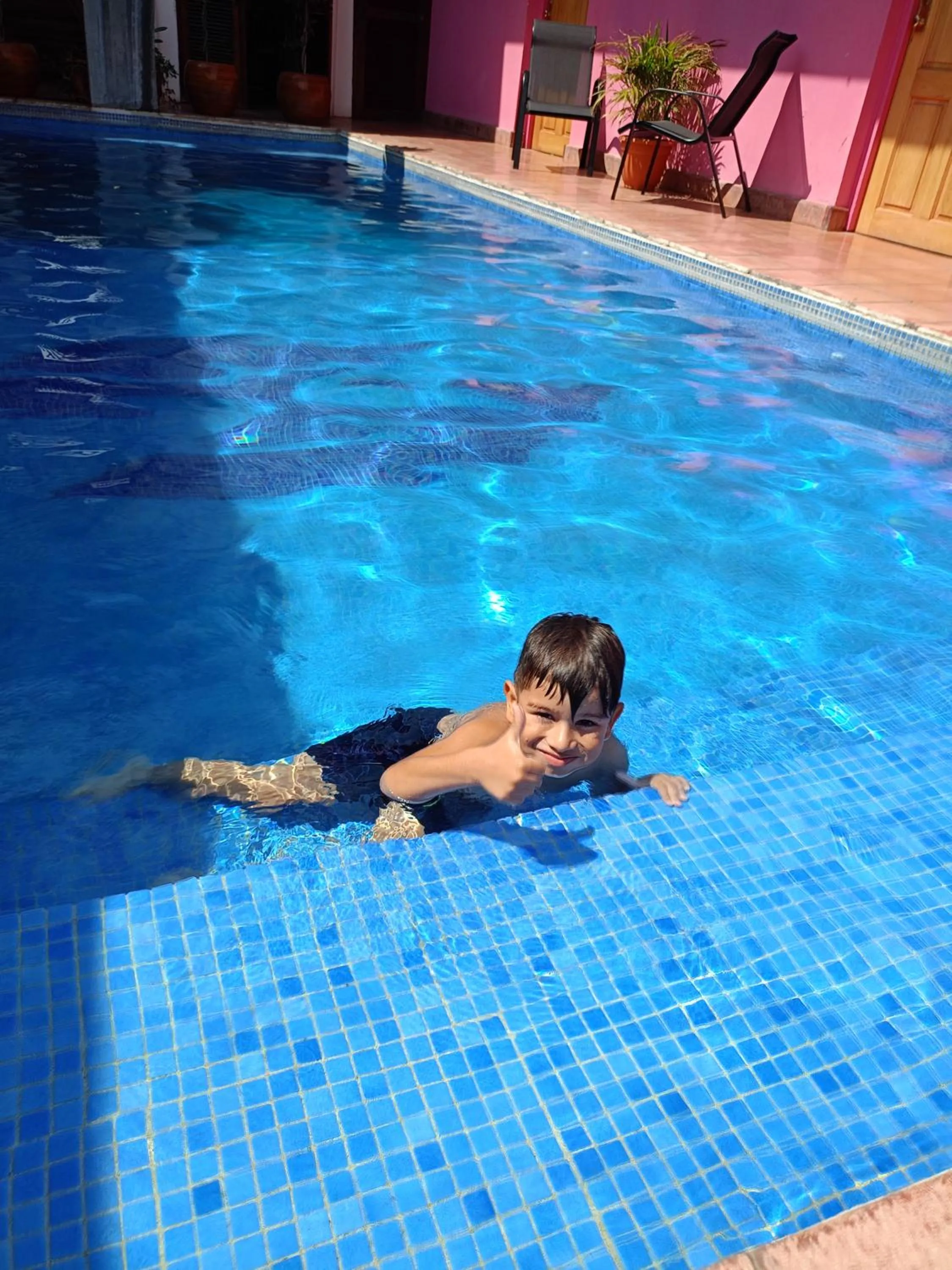Swimming pool in Hotel La Calzada