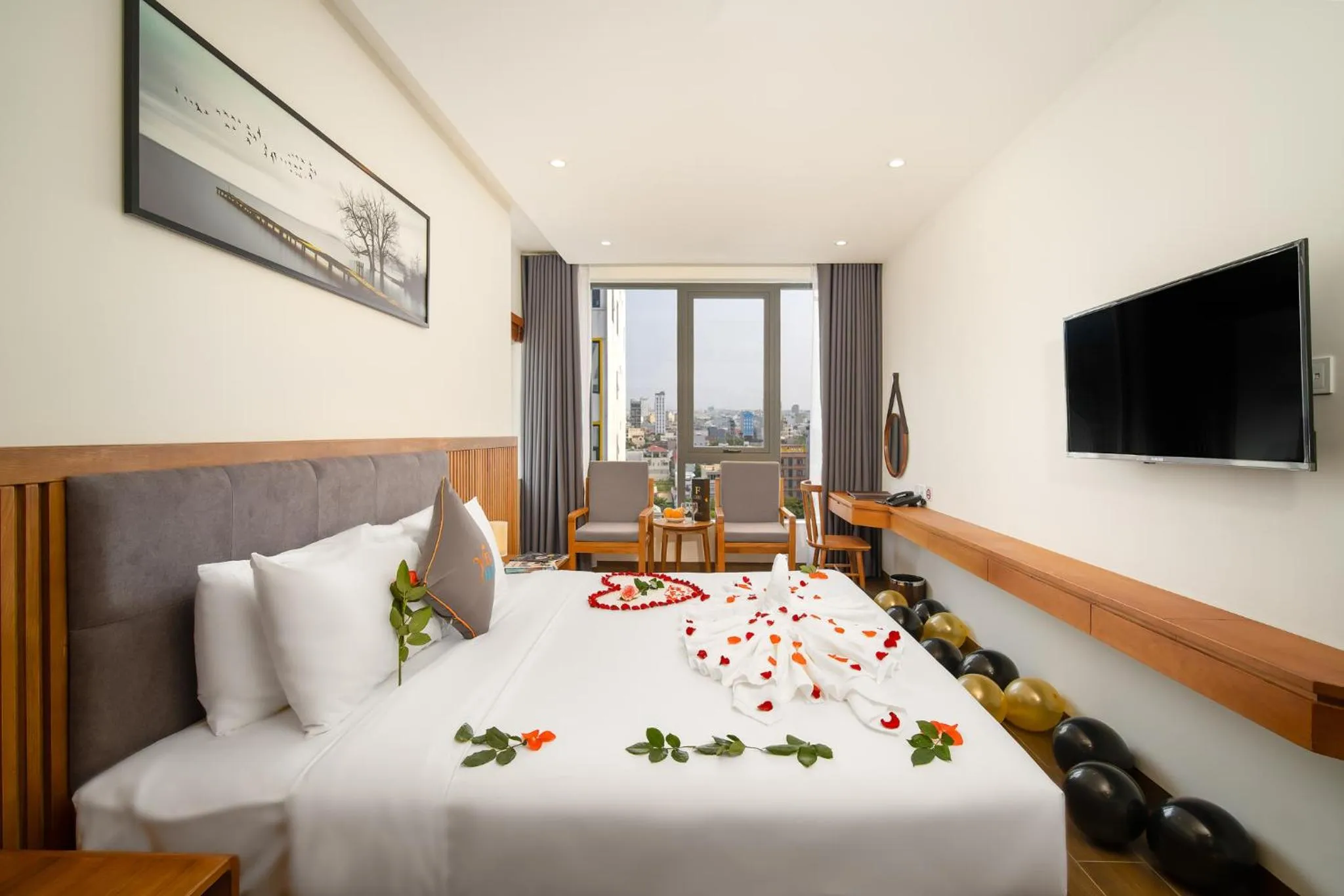 Bed in Yes Hotel Đà Nẵng