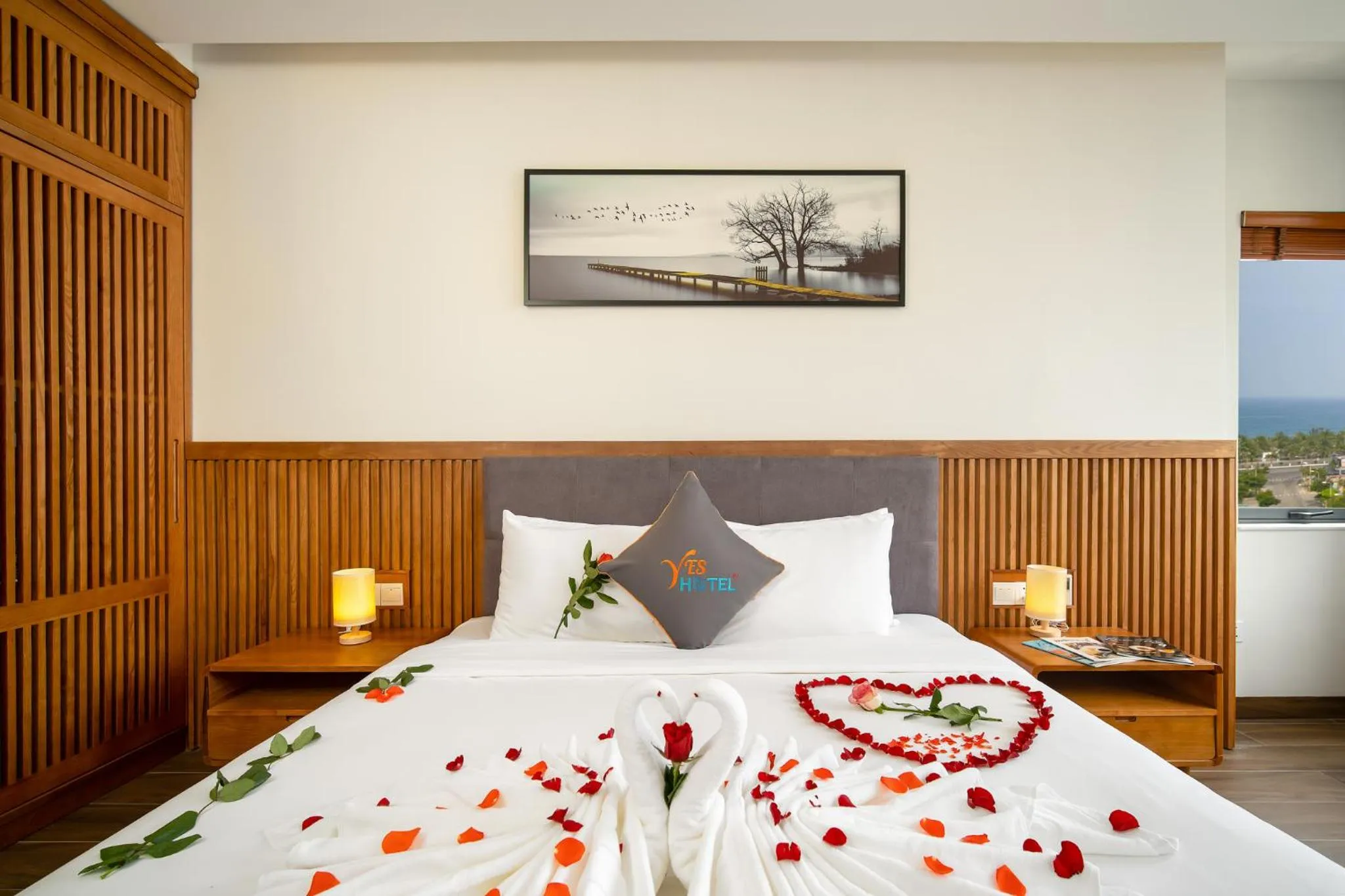 Bed in Yes Hotel Đà Nẵng