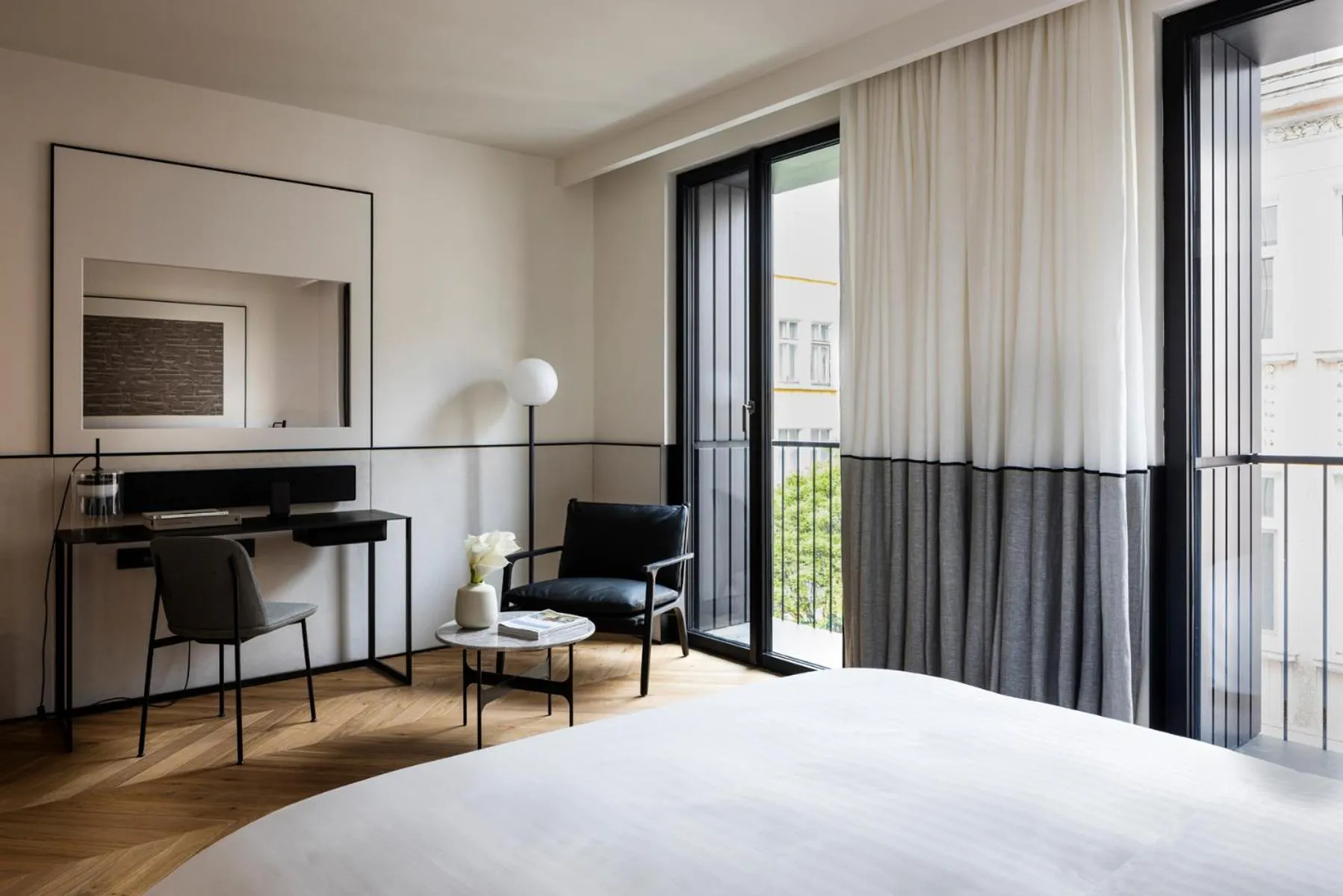 Seating area, Bed in Juno Hotel Sofia, a Member of Design Hotels
