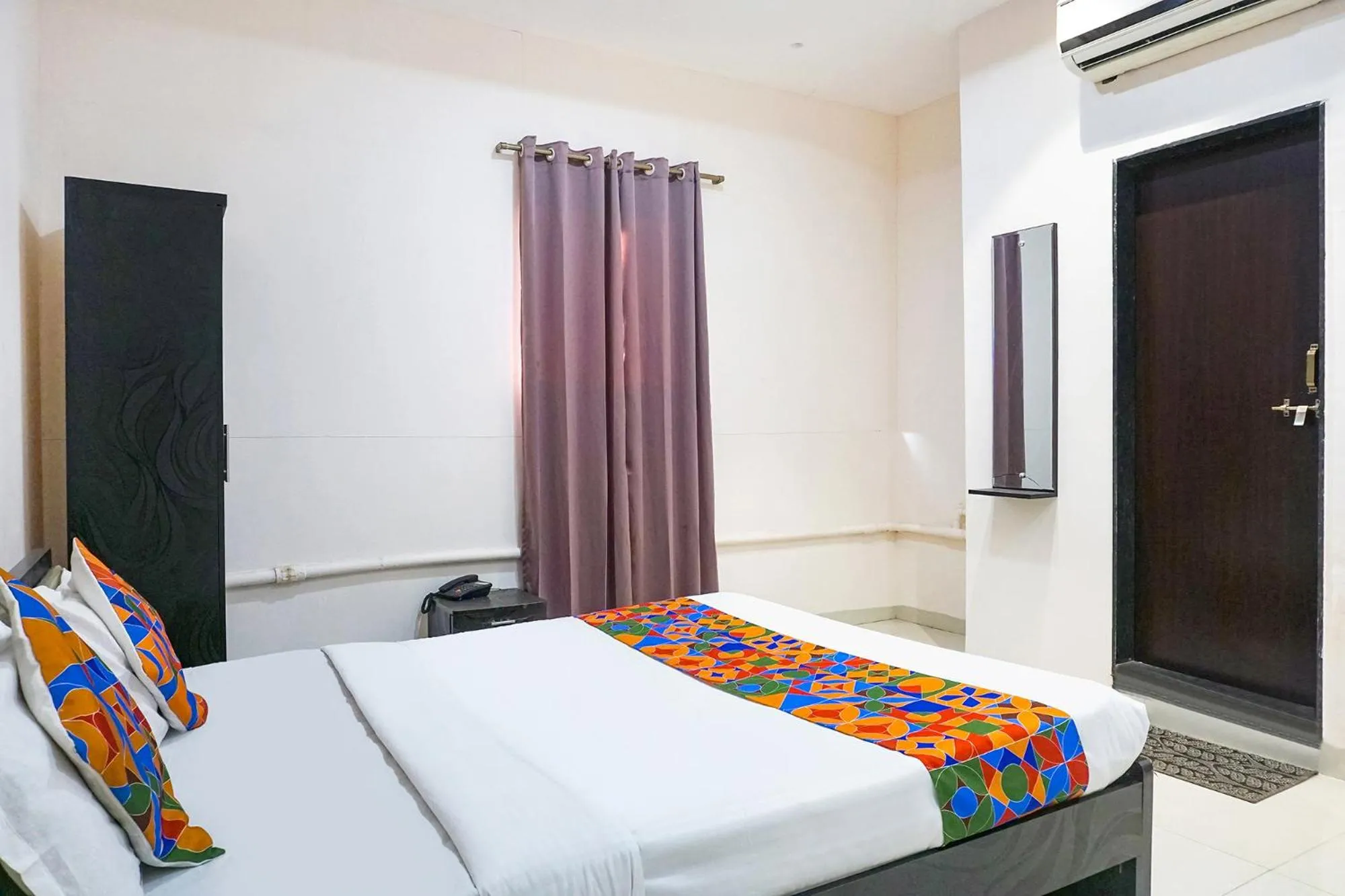 Bed in FabHotel Rachana Residency - Nr Shivaji Nagar Metro Station and Railway Station