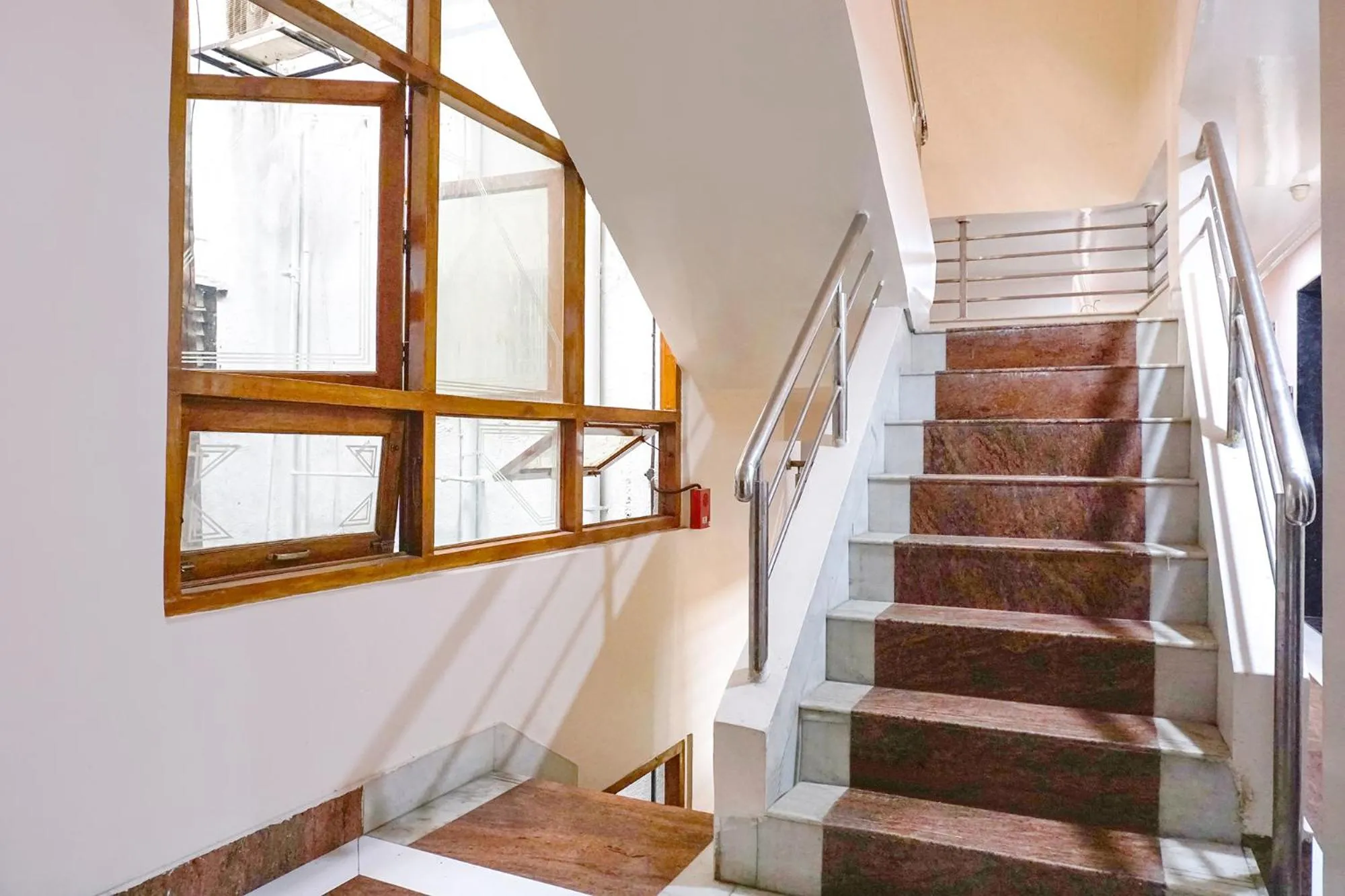 Lobby or reception in FabHotel Rachana Residency - Nr Shivaji Nagar Metro Station and Railway Station