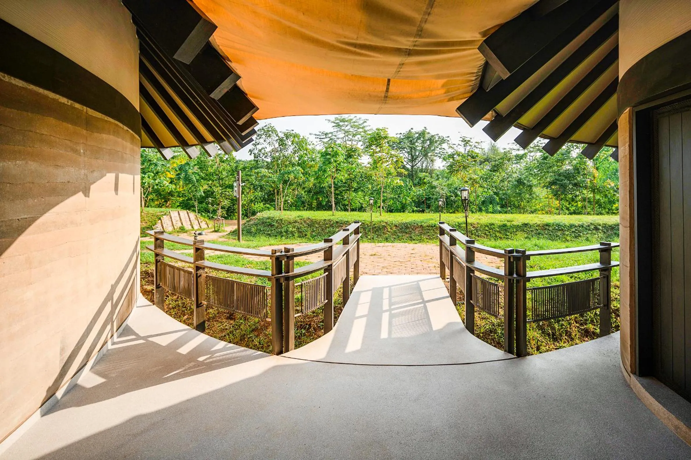 Garden view in Patamma Hideaway Resort