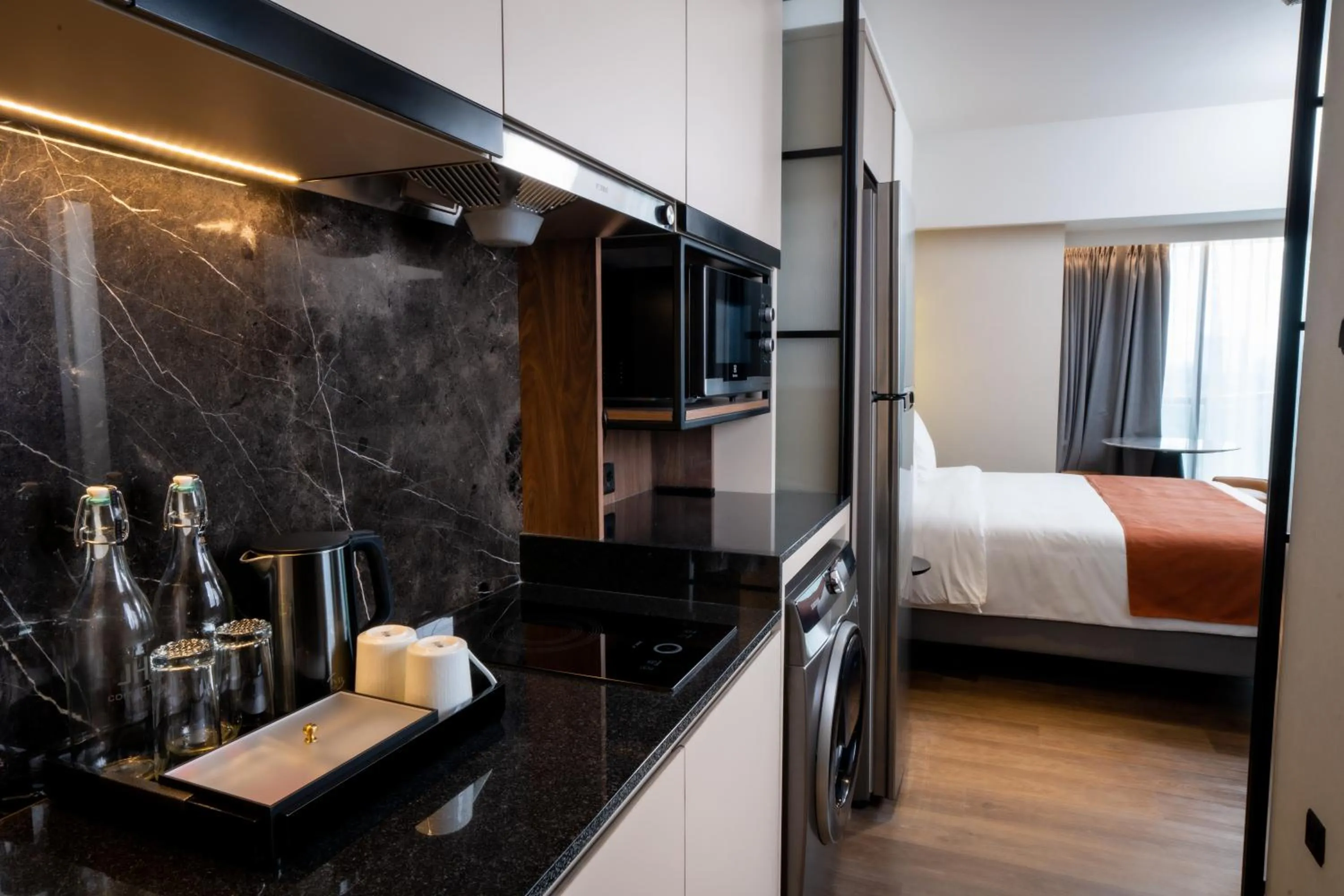 Bed in Herloom Hotel & Residence BSD Tangerang