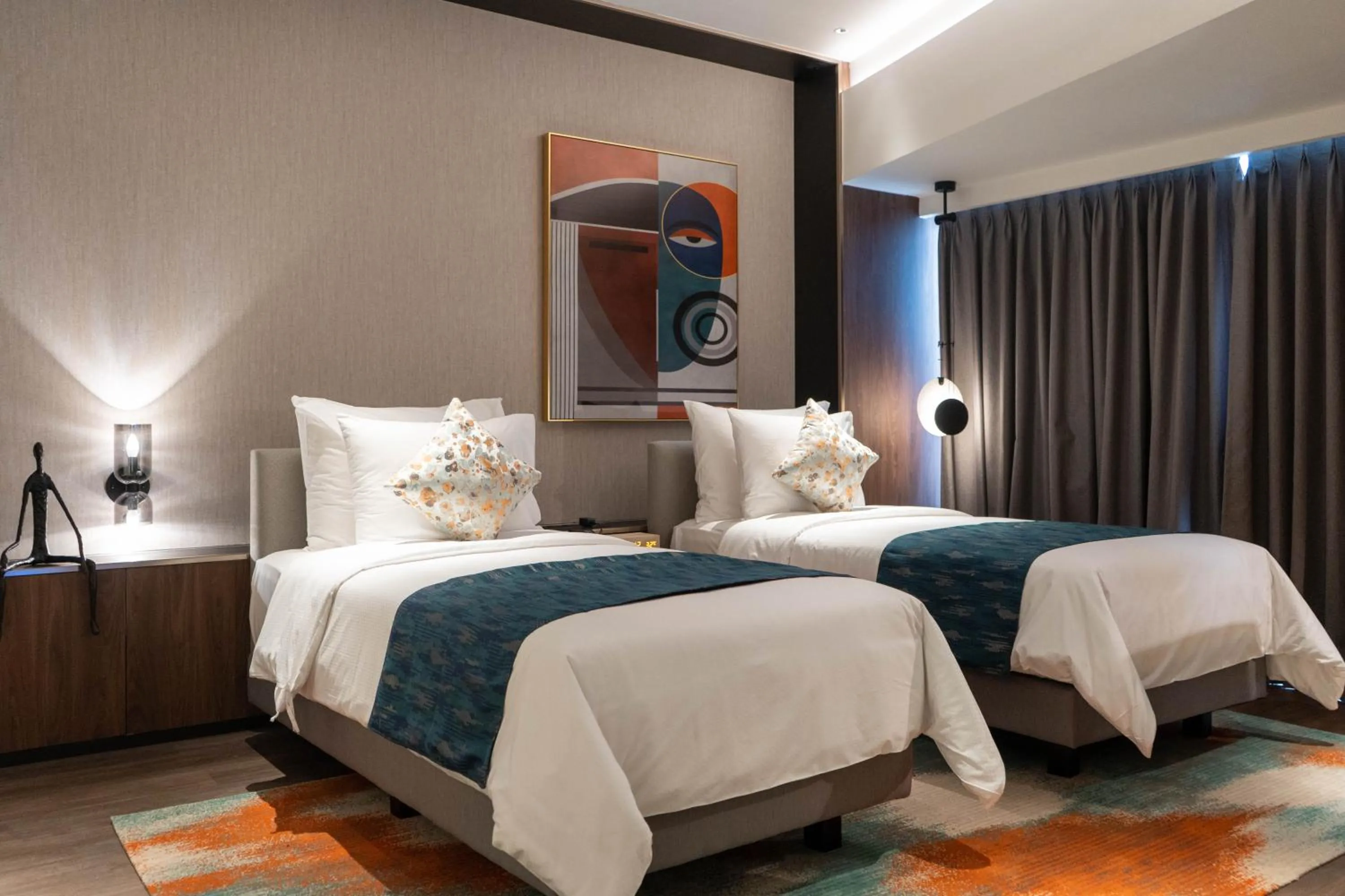 Bed in Herloom Hotel & Residence BSD Tangerang