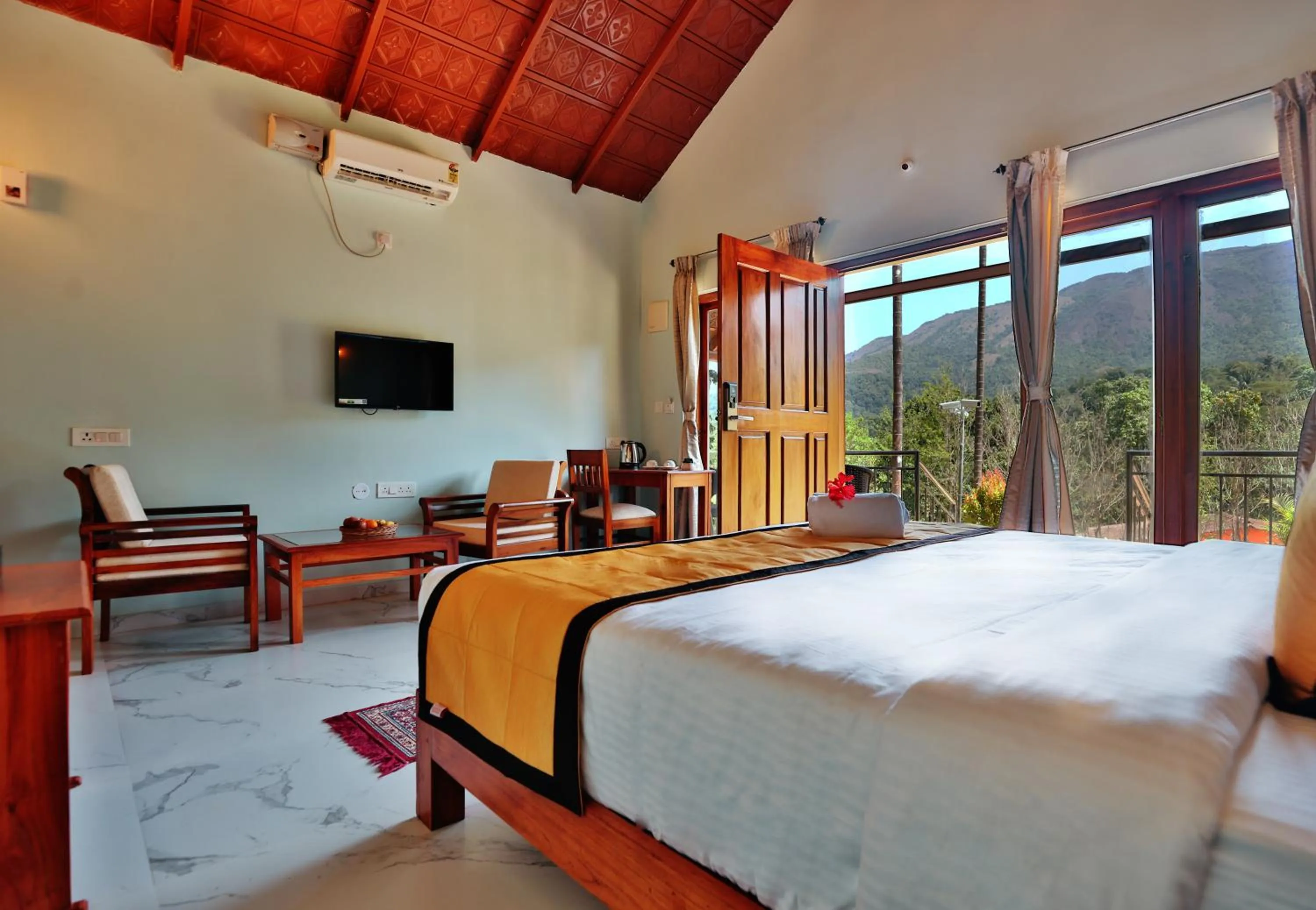 Bed in Hill Crest Resort - Coorg