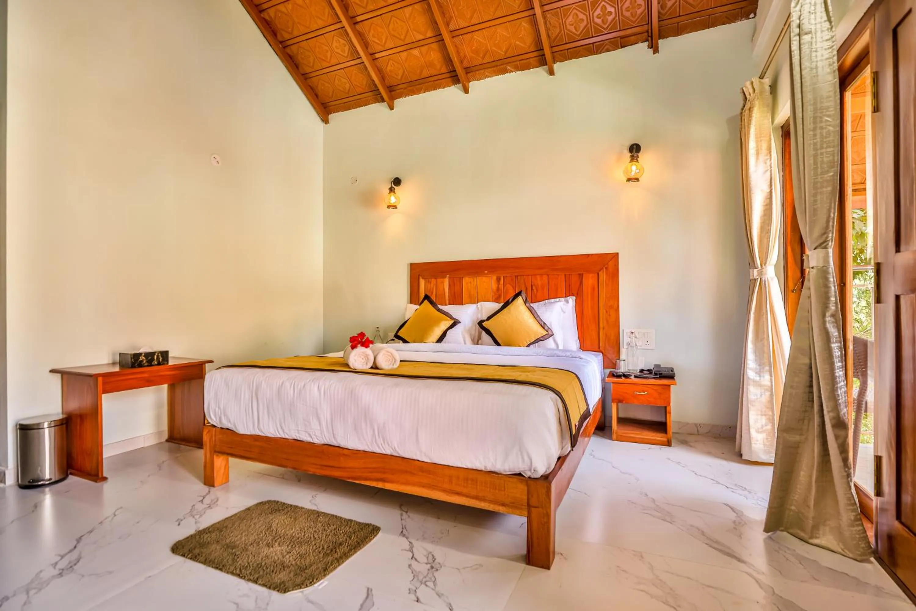 Bed in Hill Crest Resort - Coorg