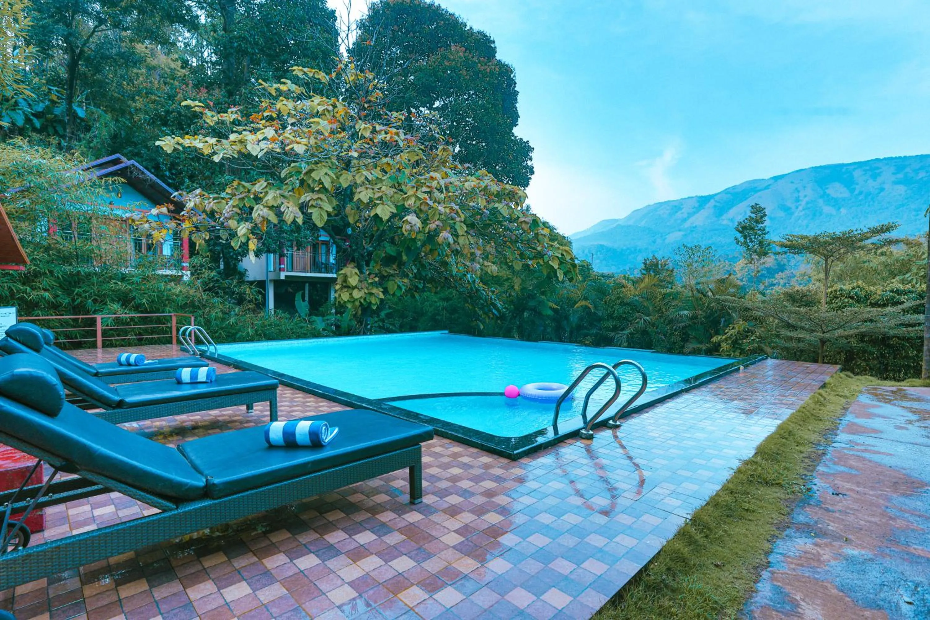 Swimming pool in Hill Crest Resort - Coorg