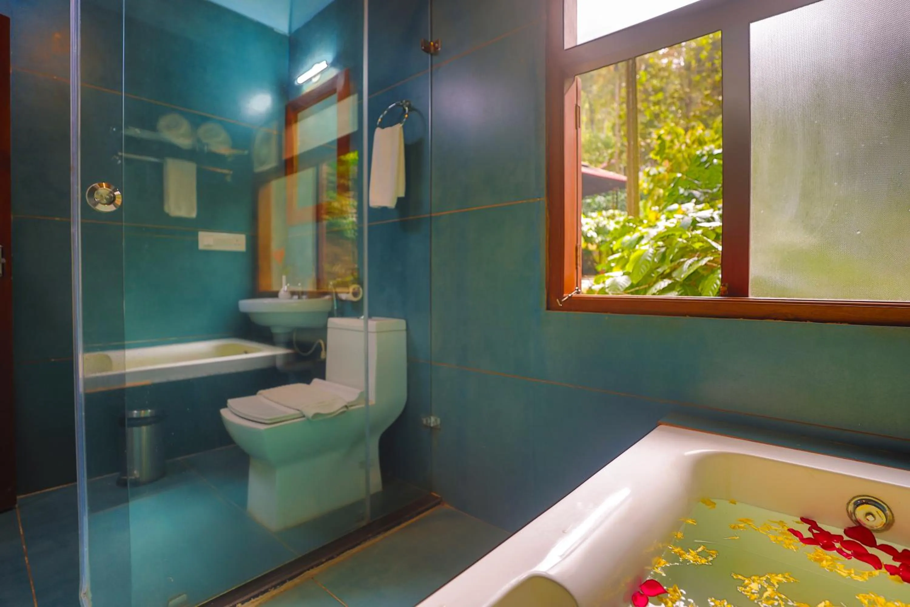 Bath in Hill Crest Resort - Coorg