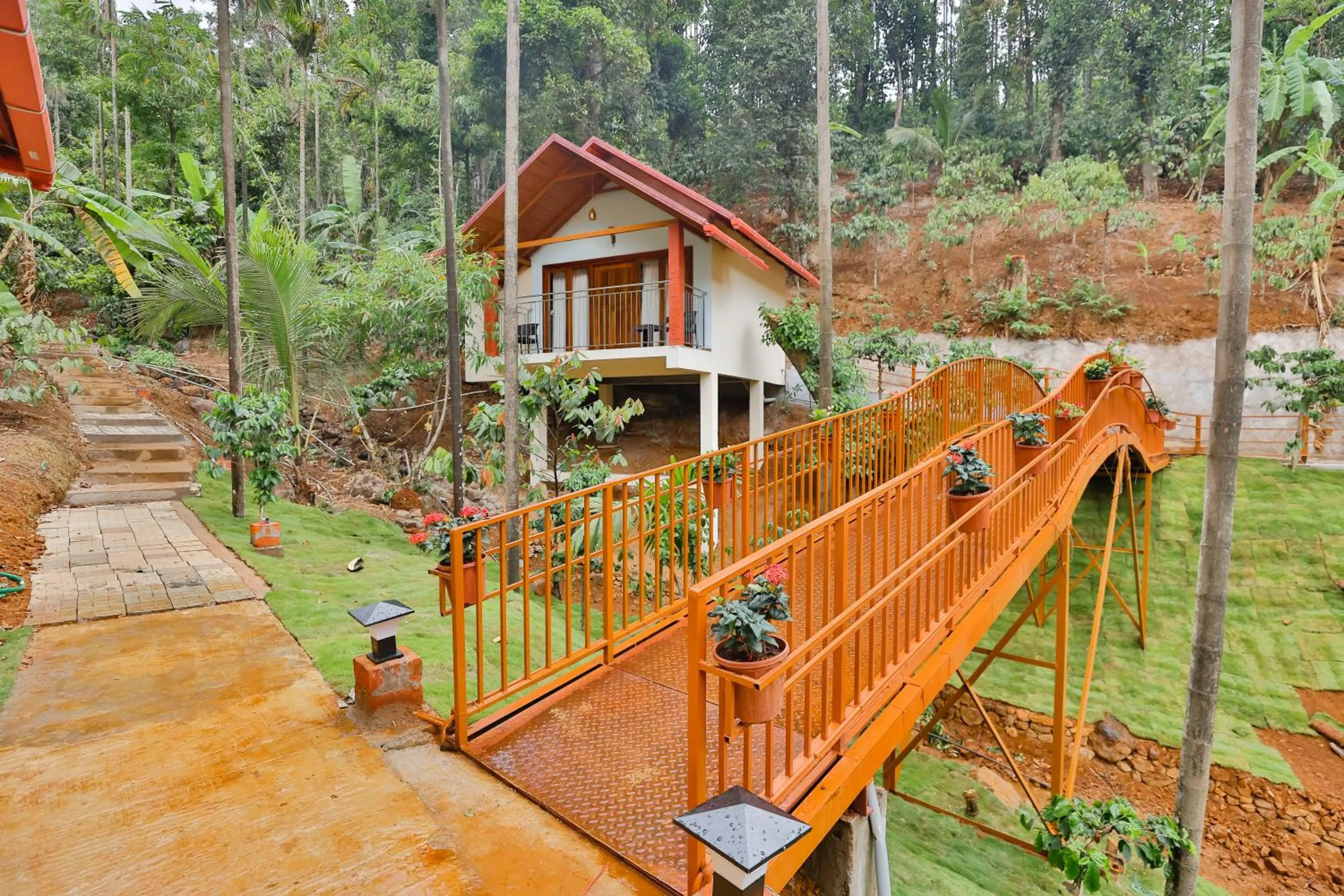 Garden view in Hill Crest Resort - Coorg