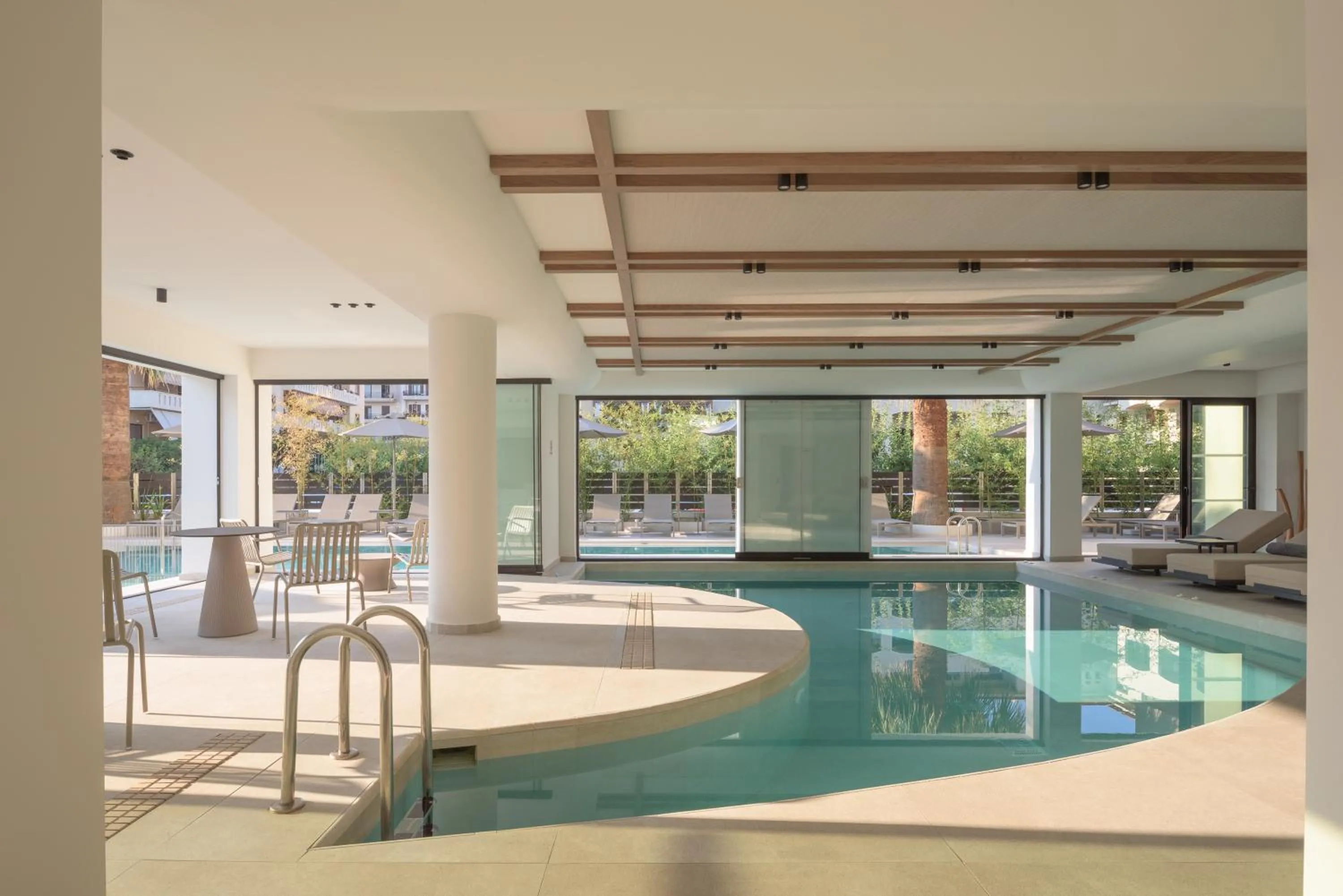 Pool view in Theartemis Palace