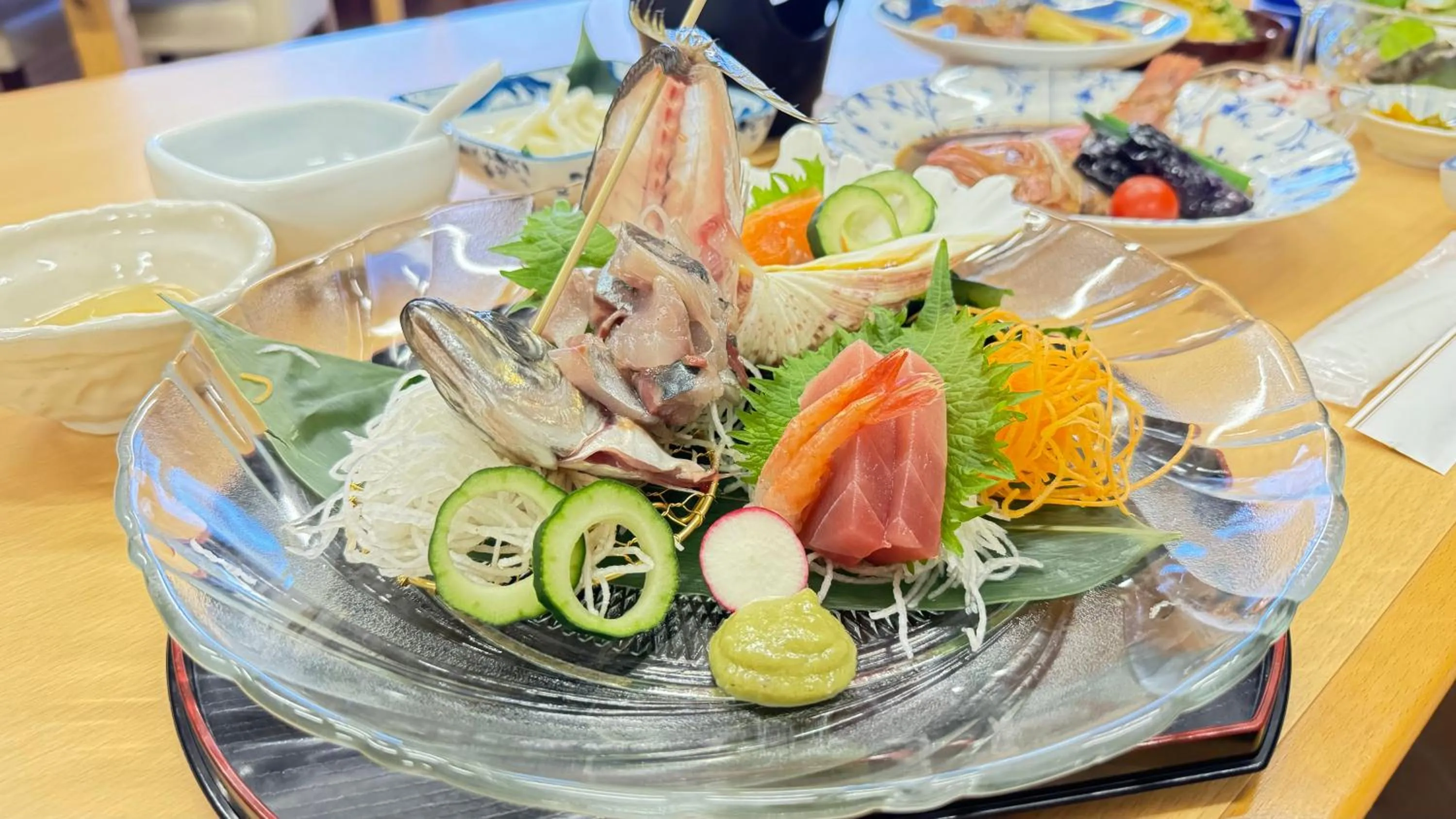 Dinner in Izu Atagawa Onsen Hotel Gyokuryu