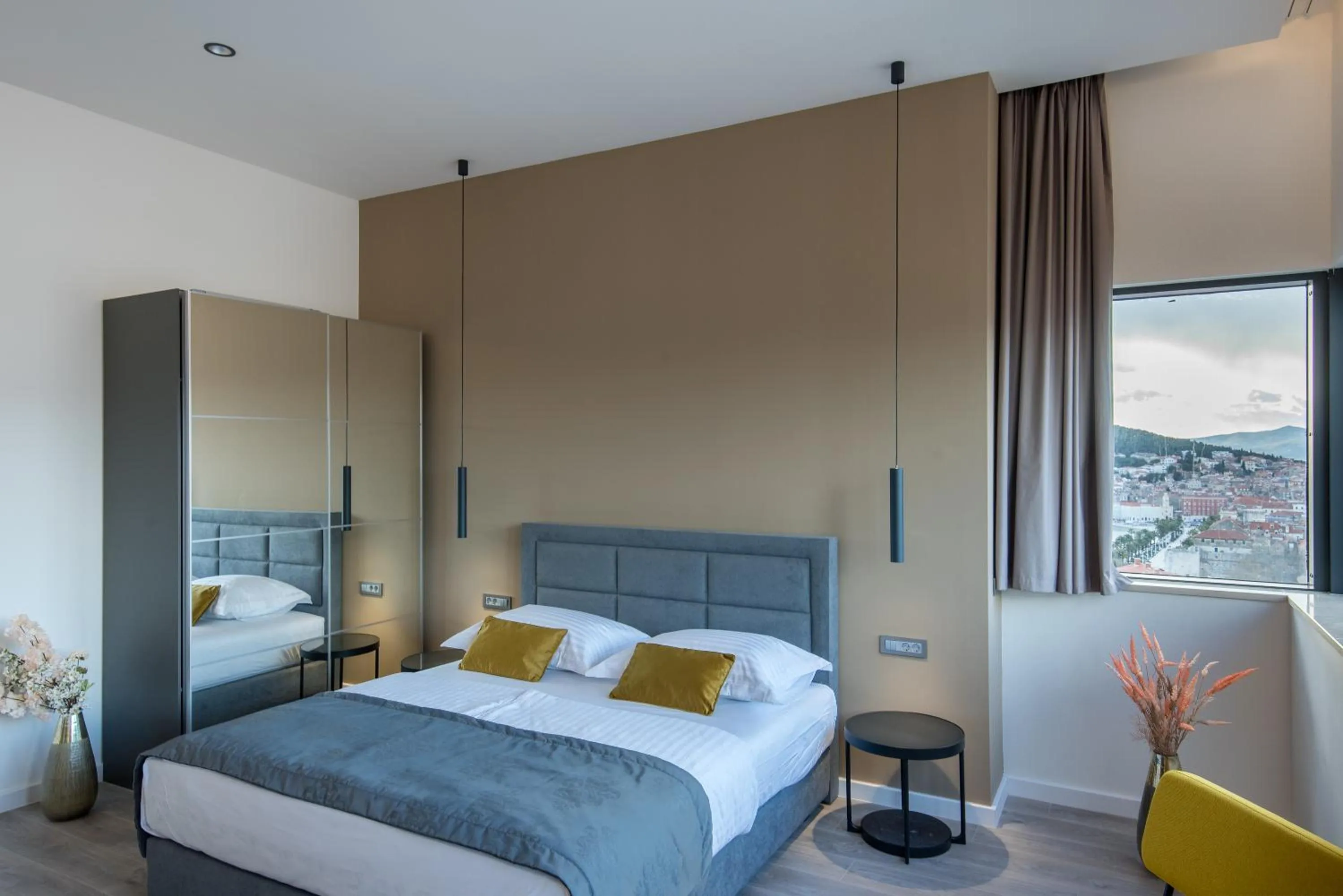 Bed in Seascape Luxury Rooms