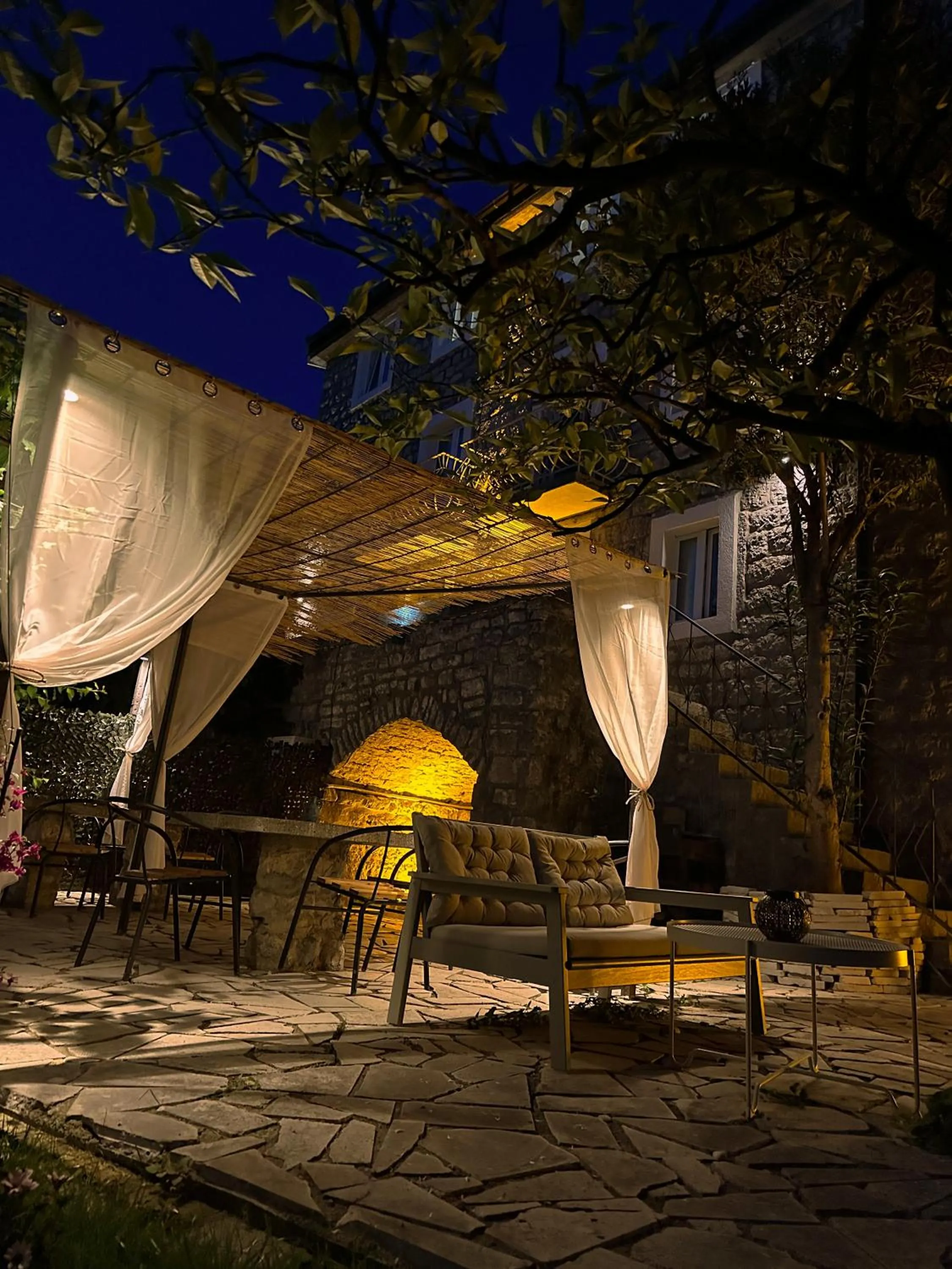 Night in Serenita Stone House