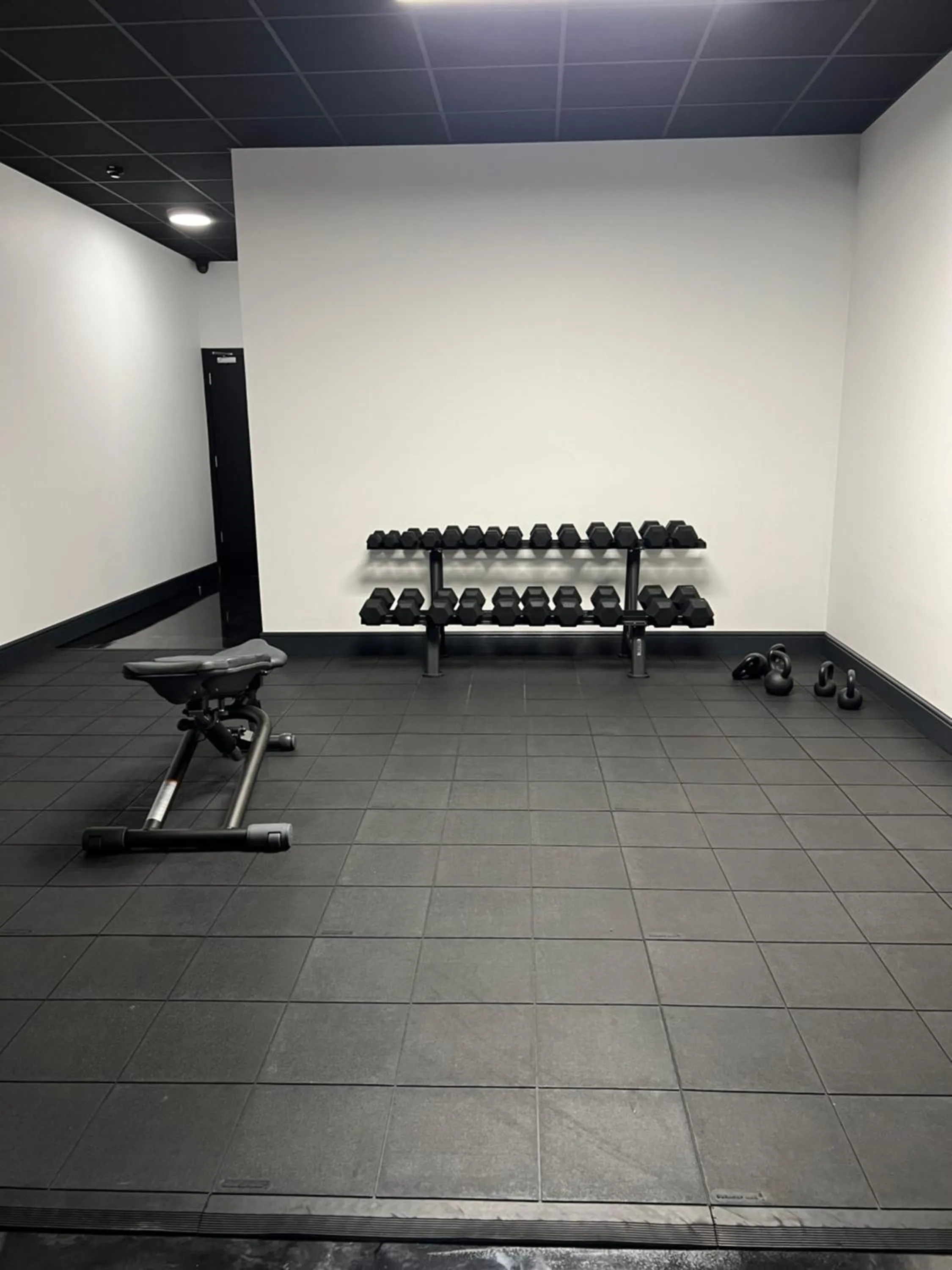 Fitness centre/facilities in Stylish 2 bedrooms, 2 bathrooms with workspace in Milton Keynes