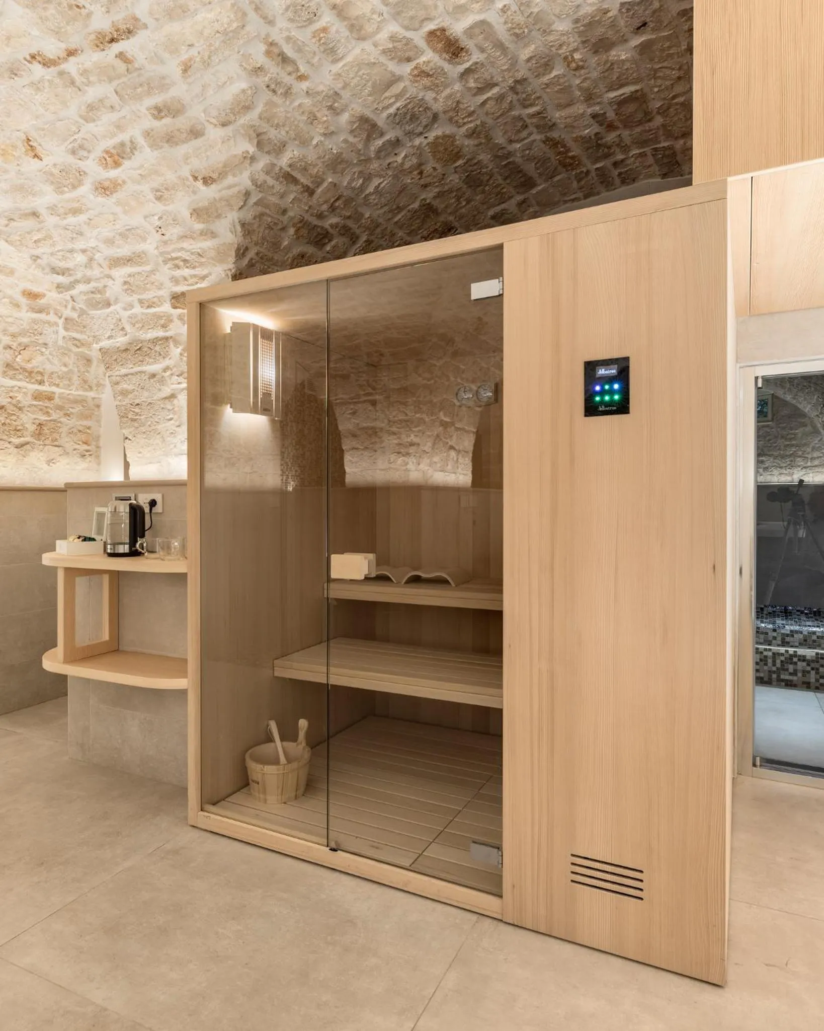 Sauna in Casa Massima Suites & SPA
