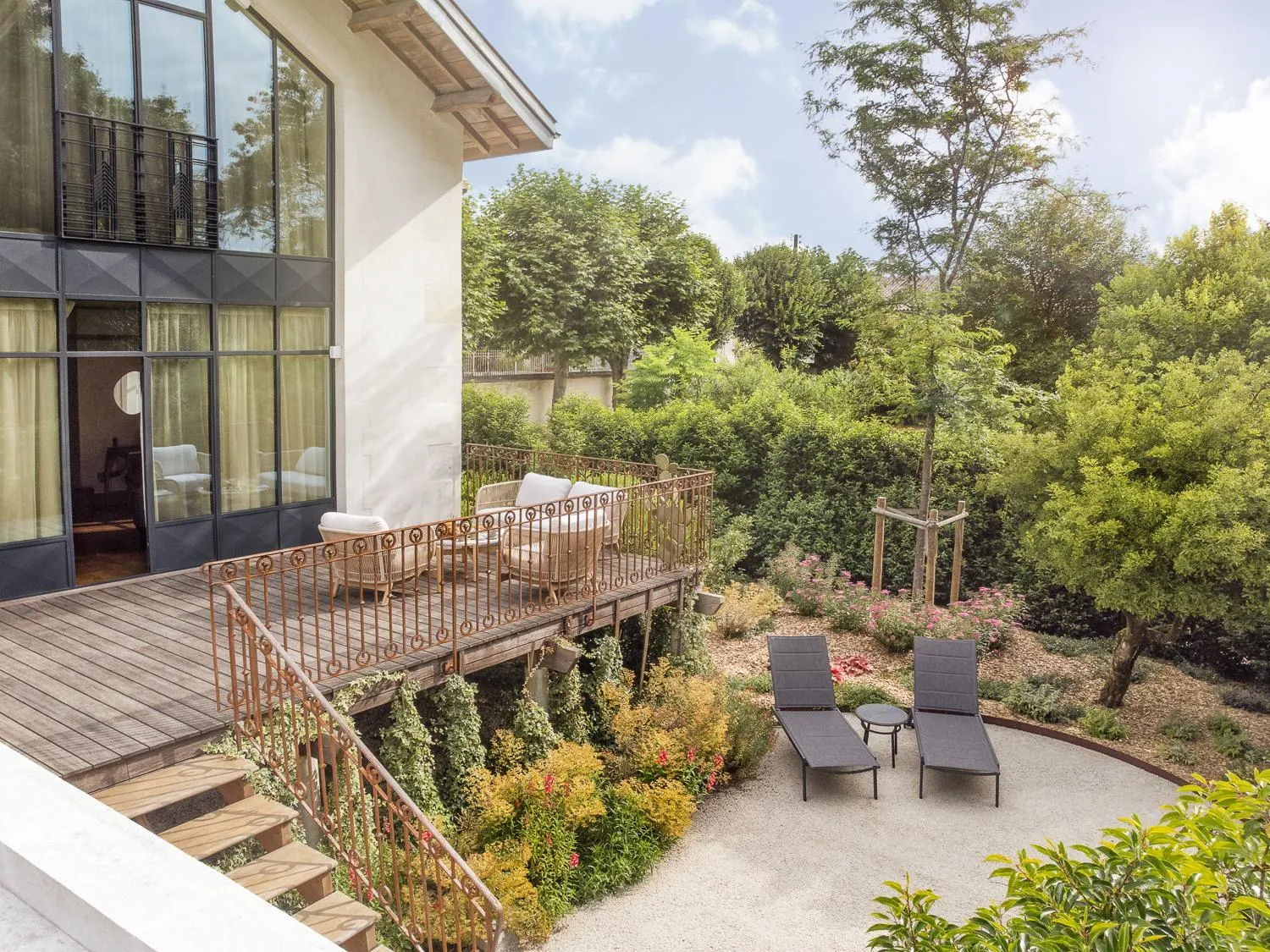 Balcony/Terrace in La Nauve, Hôtel & Jardin - Relais & Châteaux