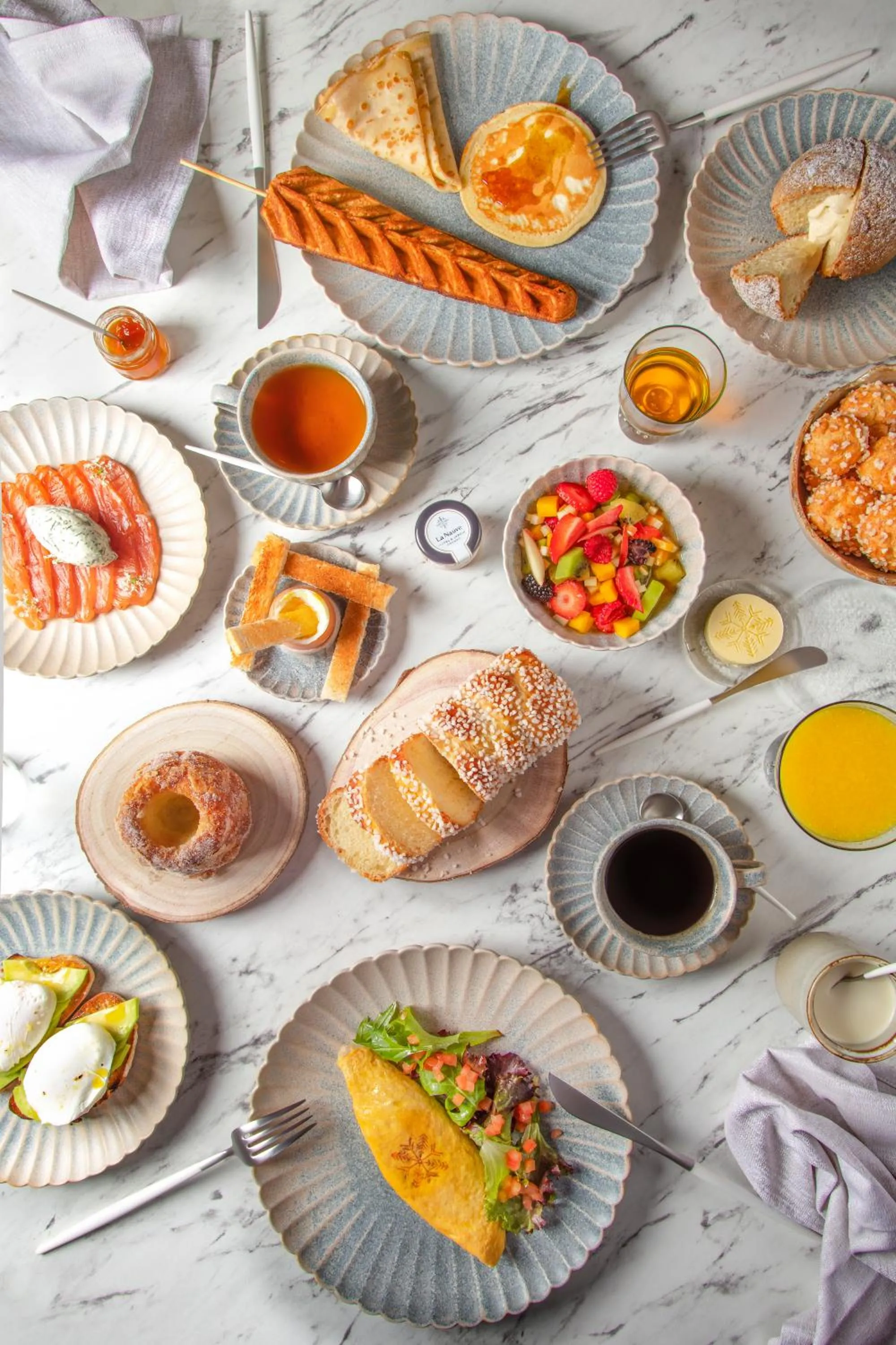 Breakfast in La Nauve, Hôtel & Jardin - Relais & Châteaux