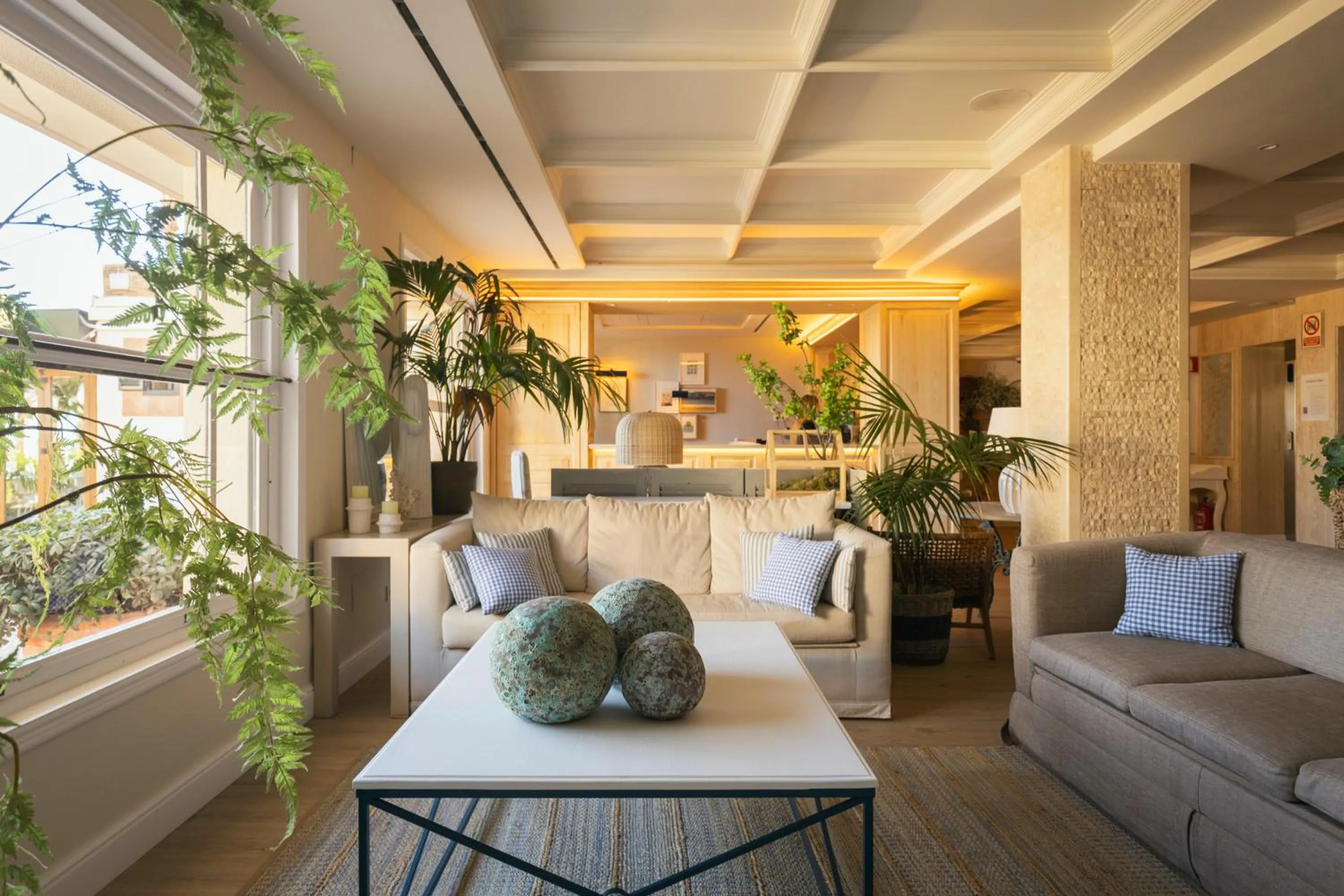 Lobby or reception in Hotel Los Ángeles Denia