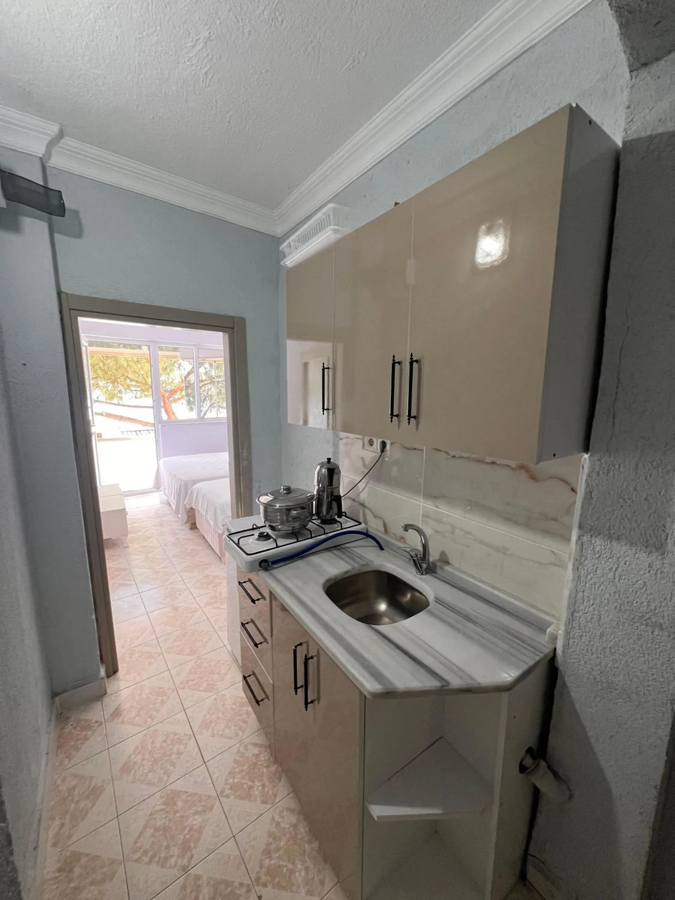 Kitchen or kitchenette in Avşar Apart Motel