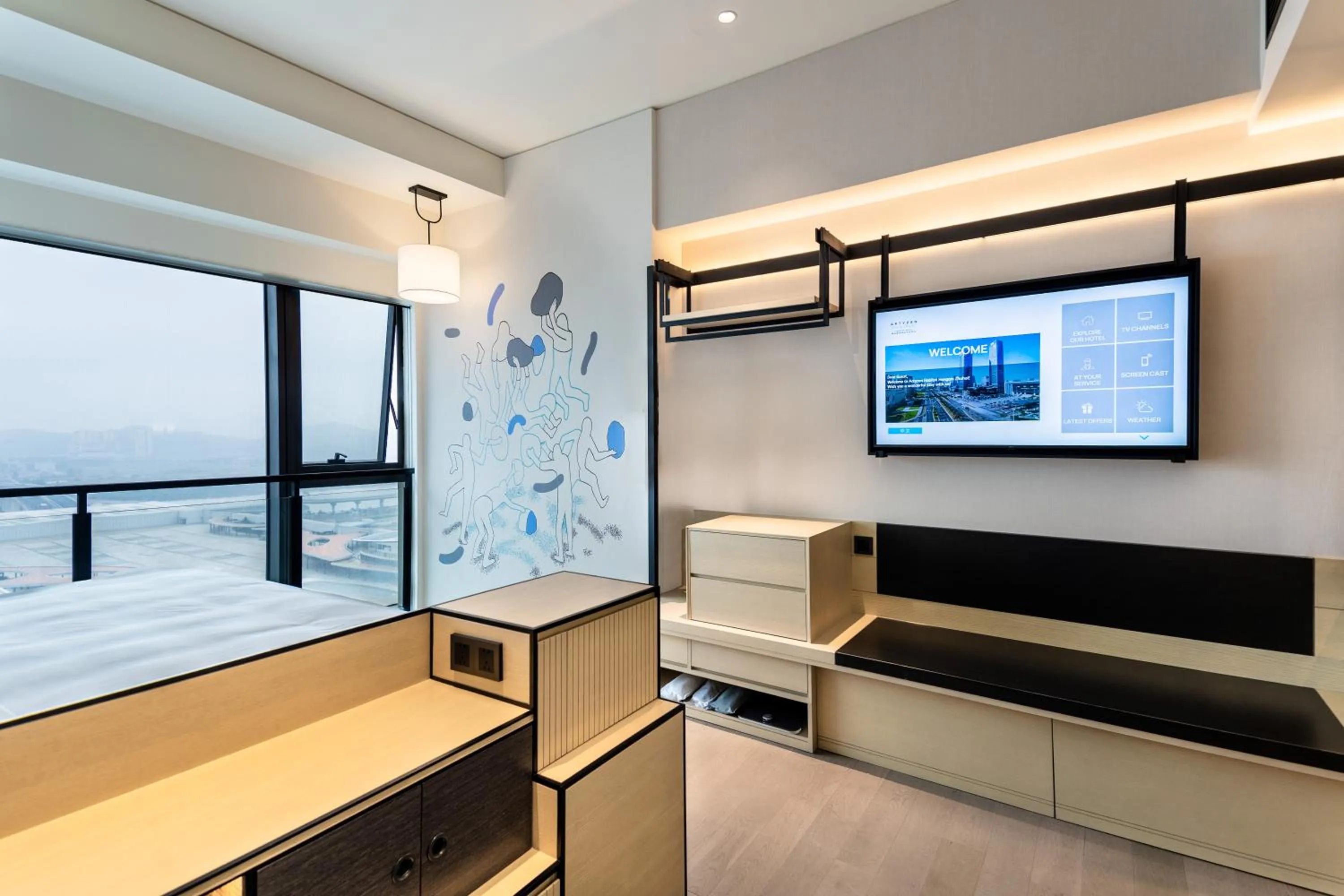 Photo of the whole room, Bed in Artyzen Habitat Hengqin Zhuhai