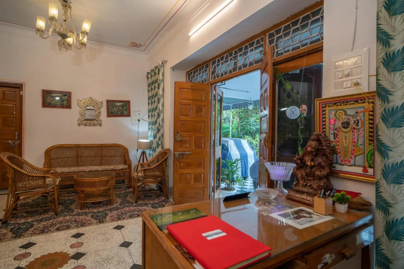 Lobby or reception in Hotel Ambavgarh Palace