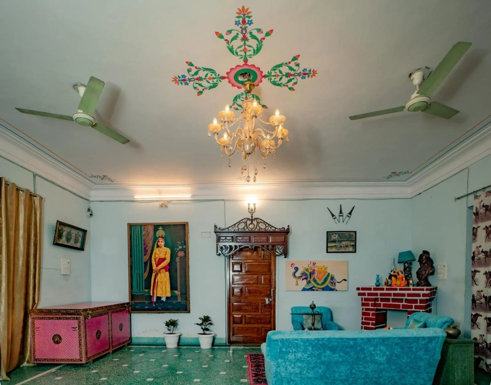 Lobby or reception in Hotel Ambavgarh Palace