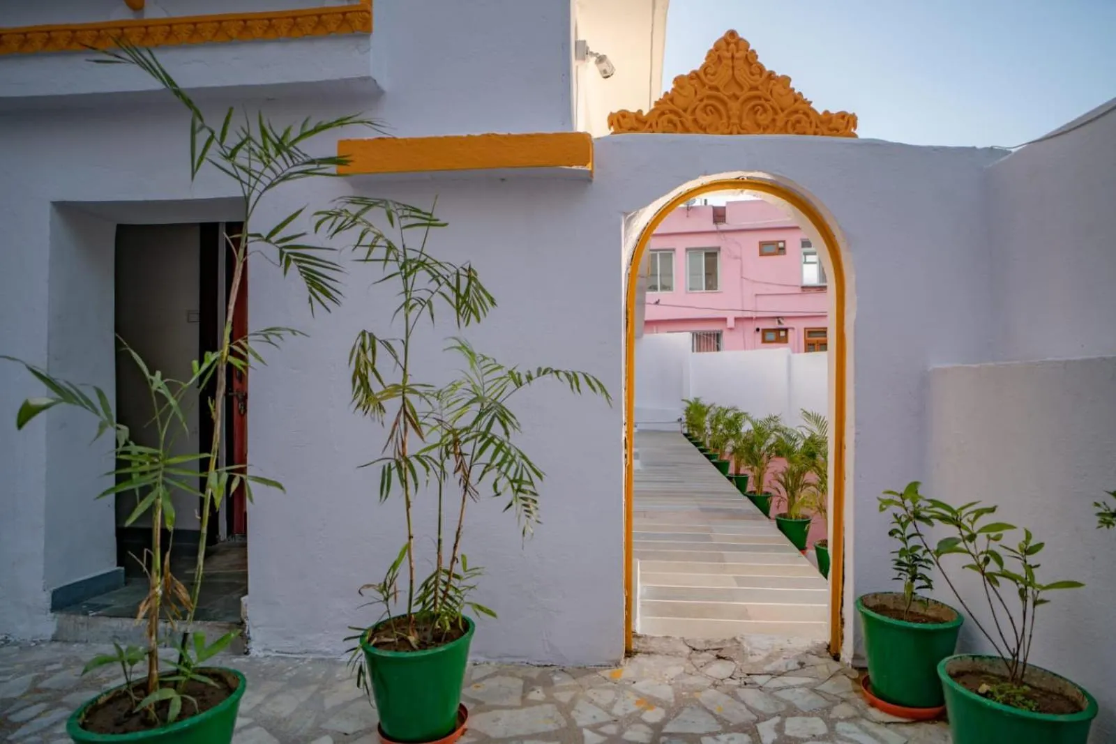 Facade/entrance in Hotel Ambavgarh Palace